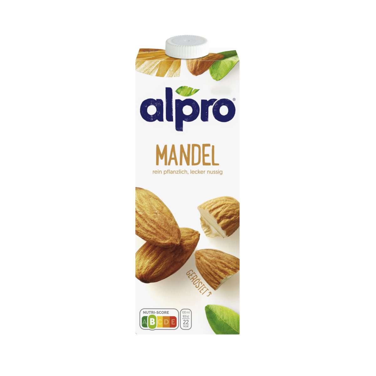 Alpro Milchmischgetränk, Alpro Mandeldrink Original mit Calcium und Vitaminen vegan 1000ml