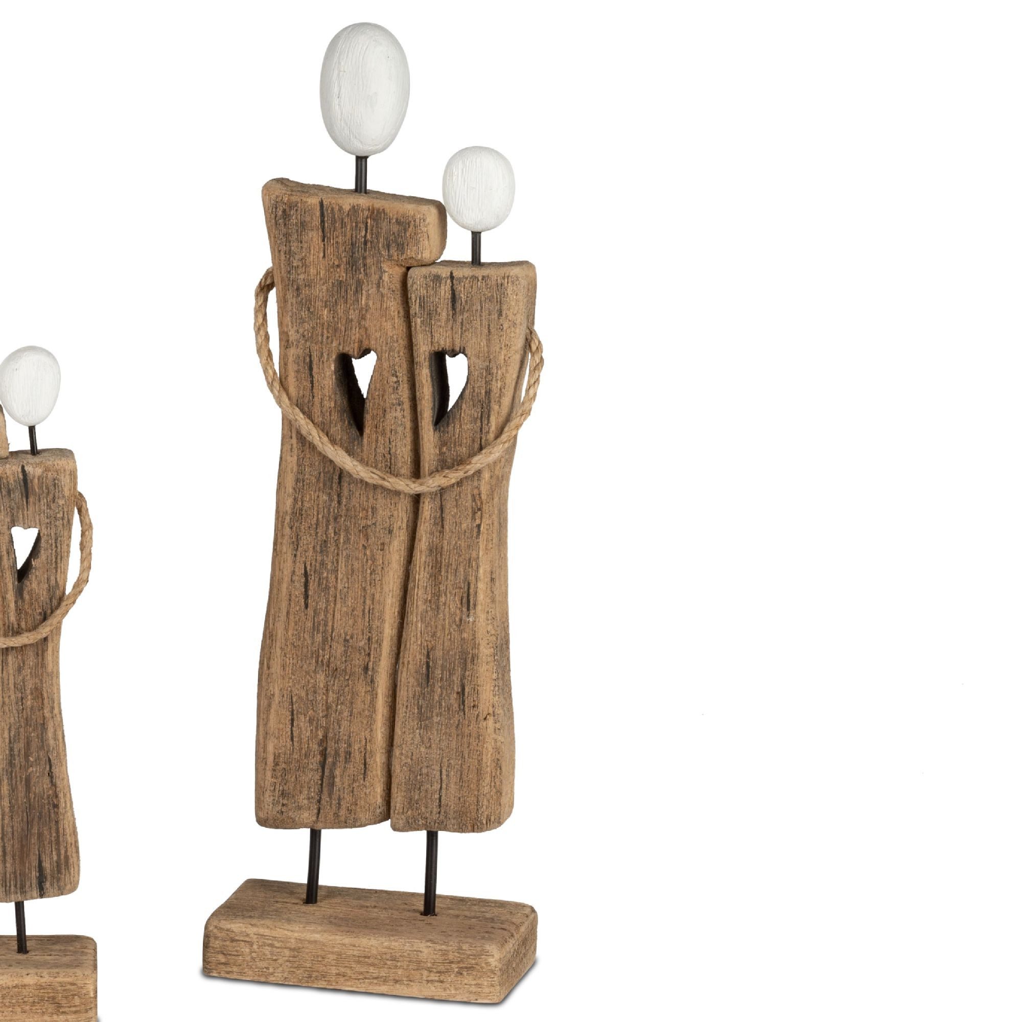 formano Dekofigur Paarfiguren, Farbe: Braun, Motiv: Paar