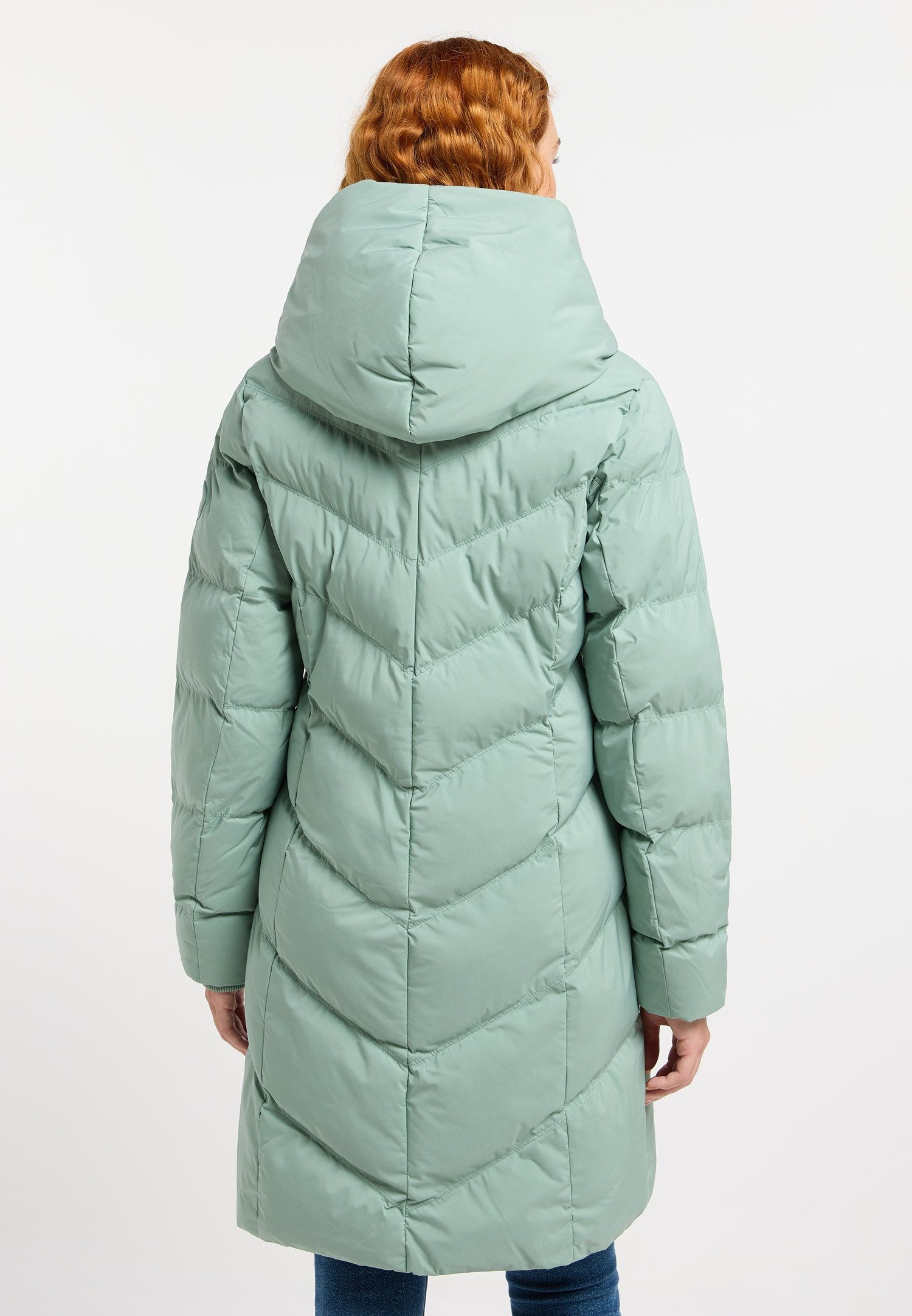 Ragwear Steppmantel NATALKA verdeckter Reißverschluss