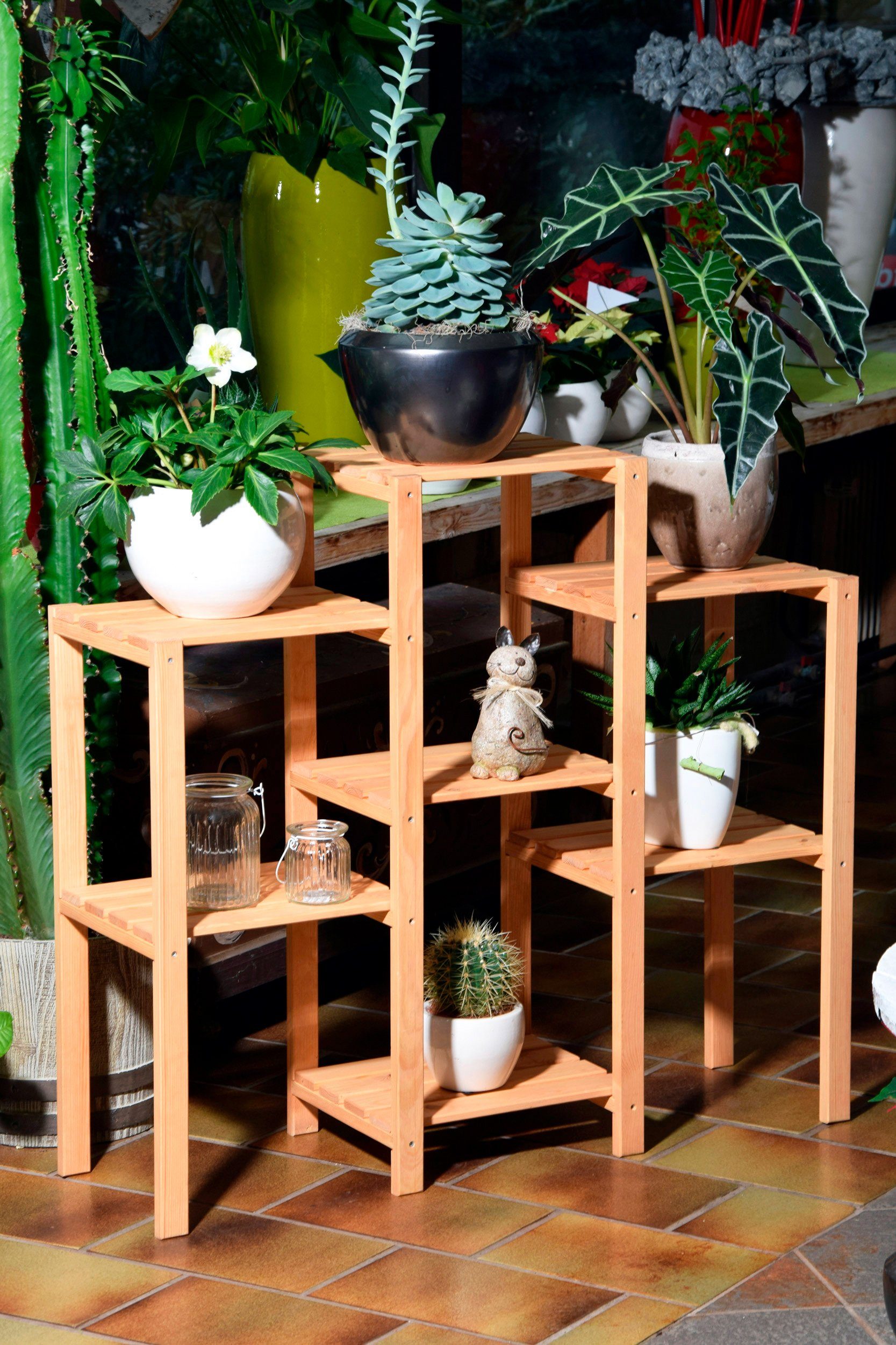 dobar Blumenständer Blummentreppe, Maße: 31x97x87 cm