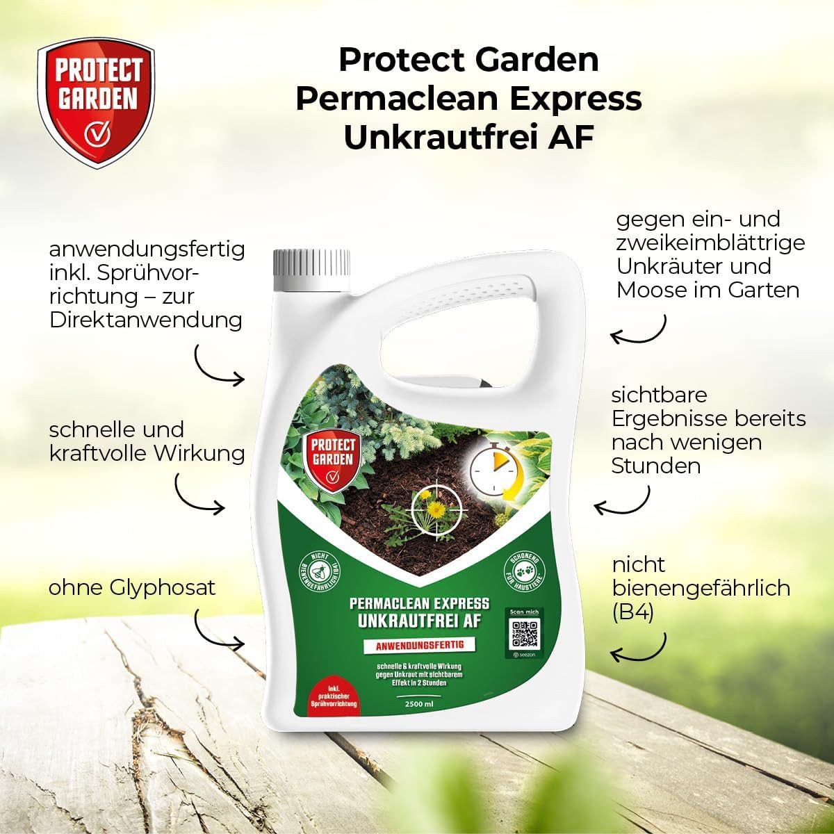 Thumbnail - SBM Unkrautbekämpfungsmittel Protect Garden Permaclean Express Unkrautfrei AF 2,5 L Sprühkanister