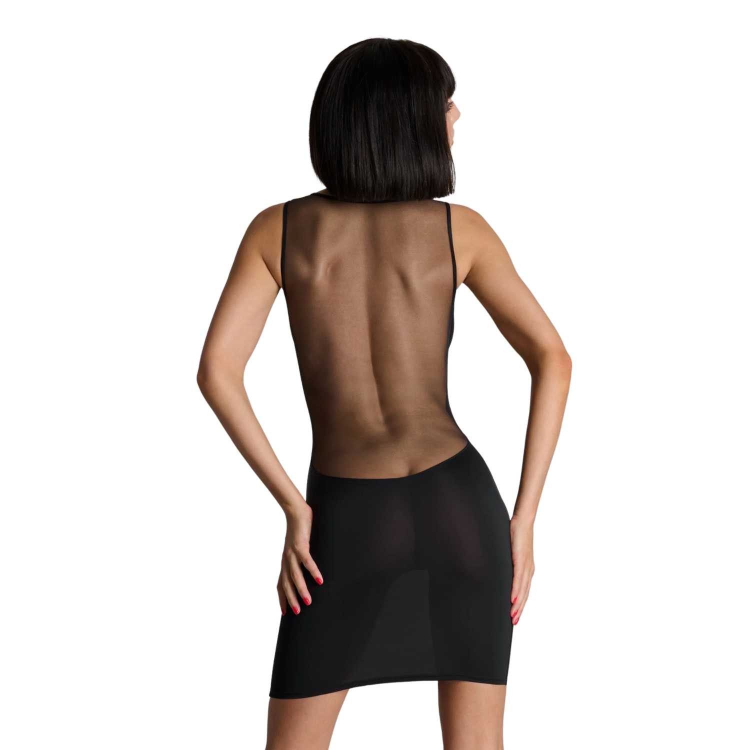 Maison Close Partykleid Mini Kleid Pure Tentation mit transparenten Einsätzen transparente Tüll Einsätze