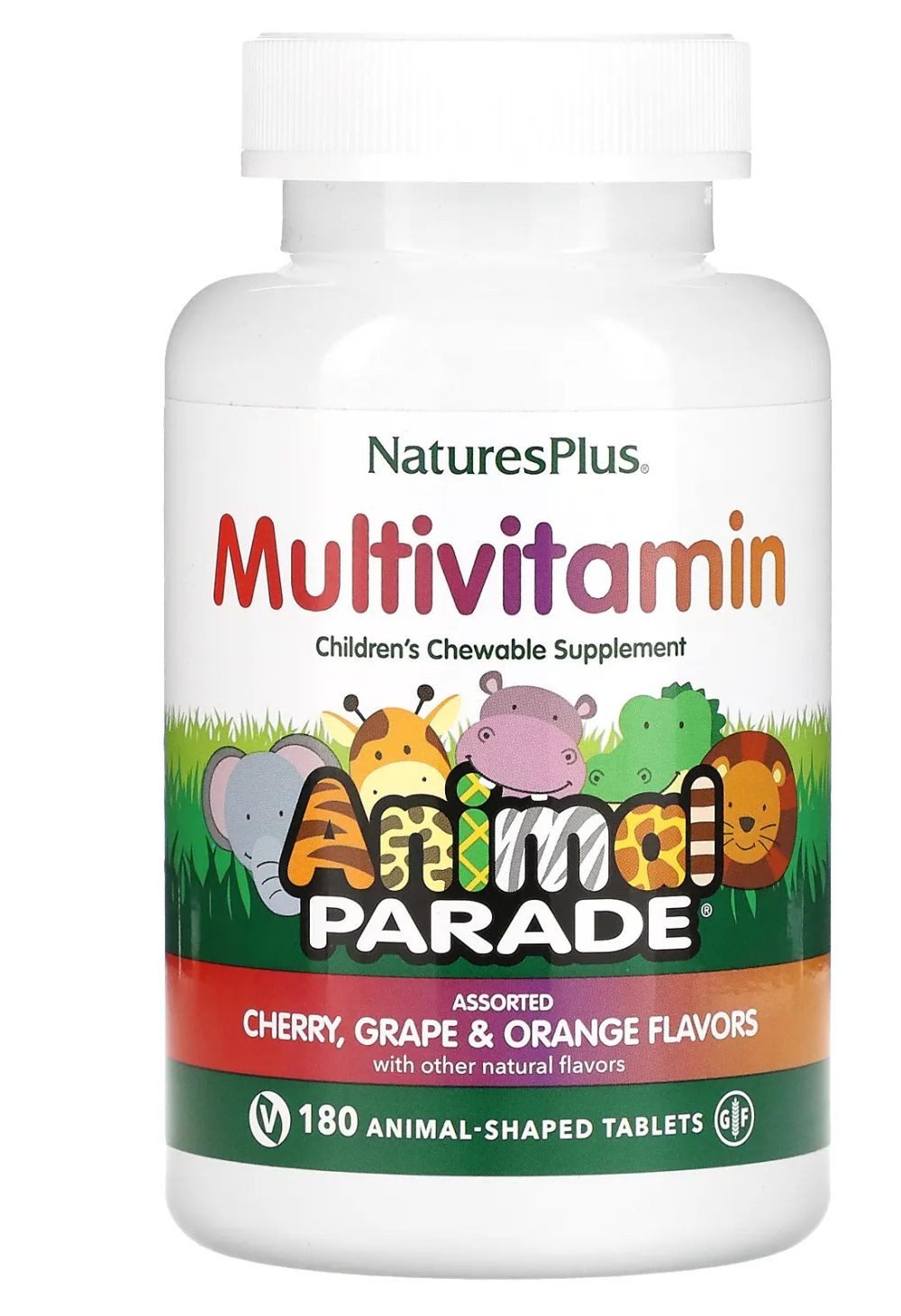 Natures Plus Natures Plus Animal Parade Assorted Multivitamin 180 Lutschtabletten Tabletten