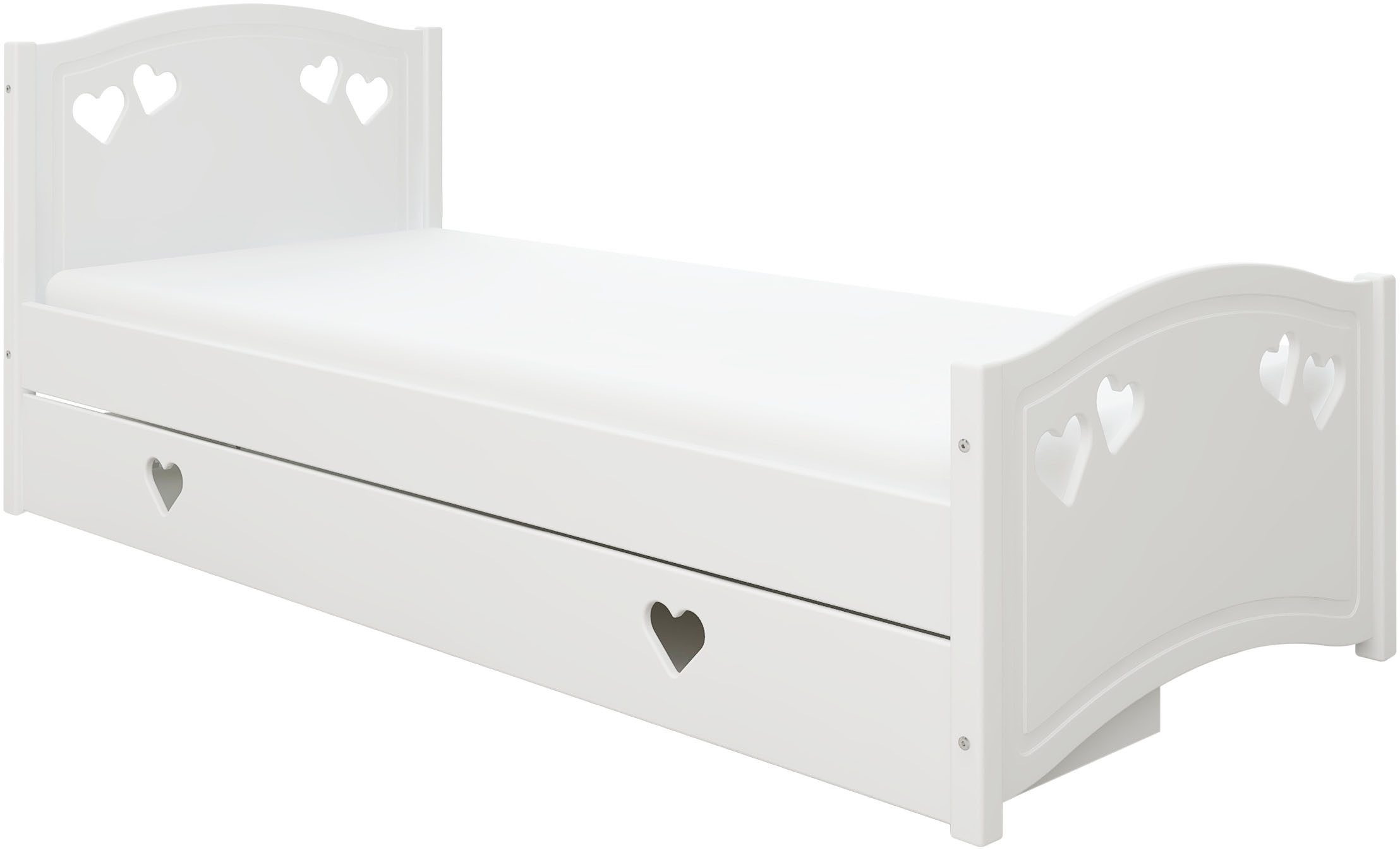 Lüttenhütt Jugendbett "Beeke, Kinderbett, mit Matratze + Schublade,", (4 tl günstig online kaufen