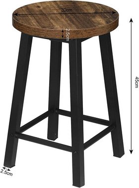 Woltu Stuhl (4er Set), Esszimmer Stühle Holz Stühle Vintage bis 100kg belastbar