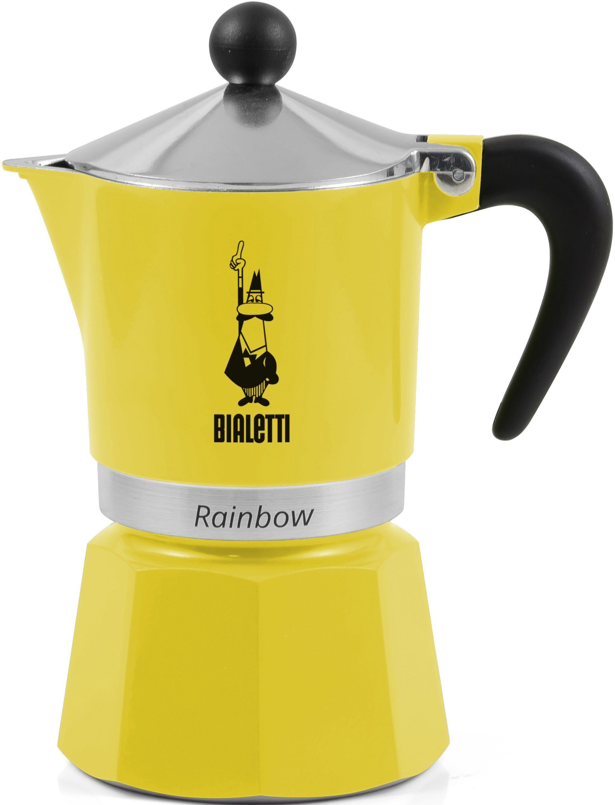 BIALETTI Espressokocher Rainbow, 0,13l Kaffeekanne, Aluminium