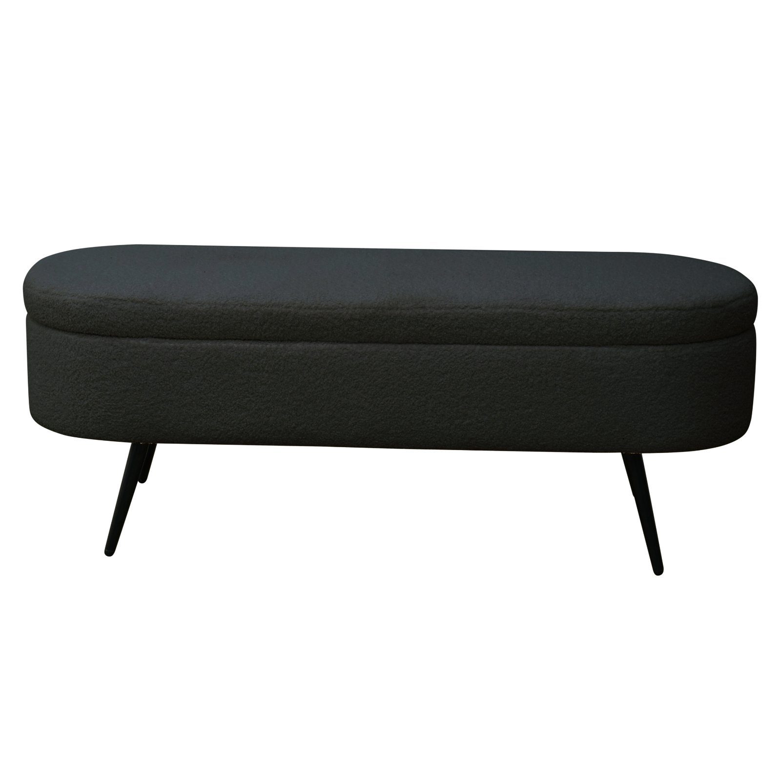 SVITA Sitzbank IVY, mit Stauraum, Hocker, Ottomane, Teddybouclé, Schwarz günstig online kaufen