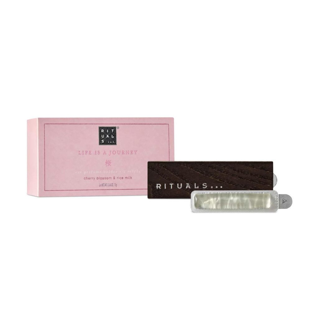 Rituals Raumduft The Ritual of Sakura Car Air Freshener 2 x 3 g (Autoduft mit Reismilch & Kirschblüte – inspiriert vom Hanami)