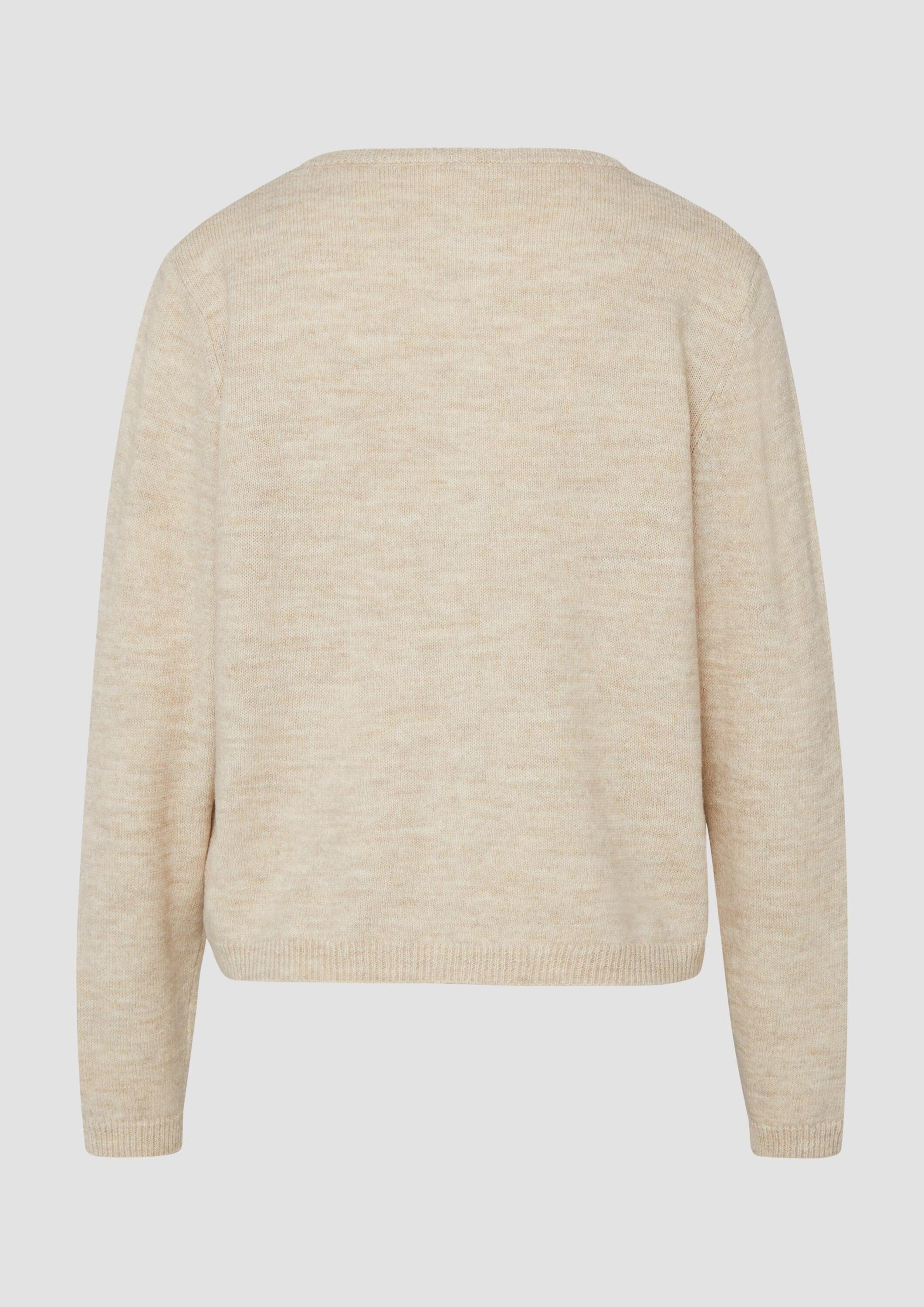 s.Oliver Cardigan Strickjacke Weiche Strickjacke aus Alpakamix günstig online kaufen