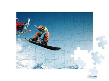 puzzleYOU Puzzle Extrem- und Funsport: Snowboarding, 48 Puzzleteile, puzzleYOU-Kollektionen Sport