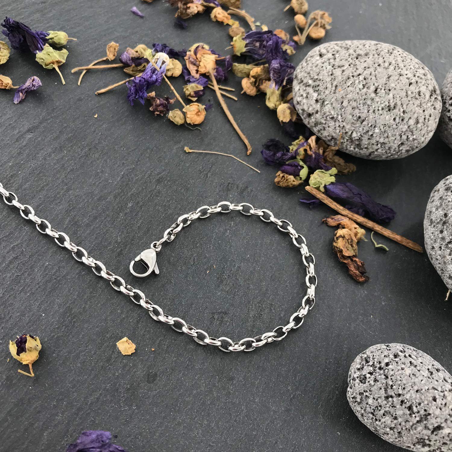 Morella Kette mit Anhänger Halskette 70 cm mit Coin Amulett 33 mm (2-tlg), Silberne Kette inkl. austauschbarem Coin, im Samtbeutel