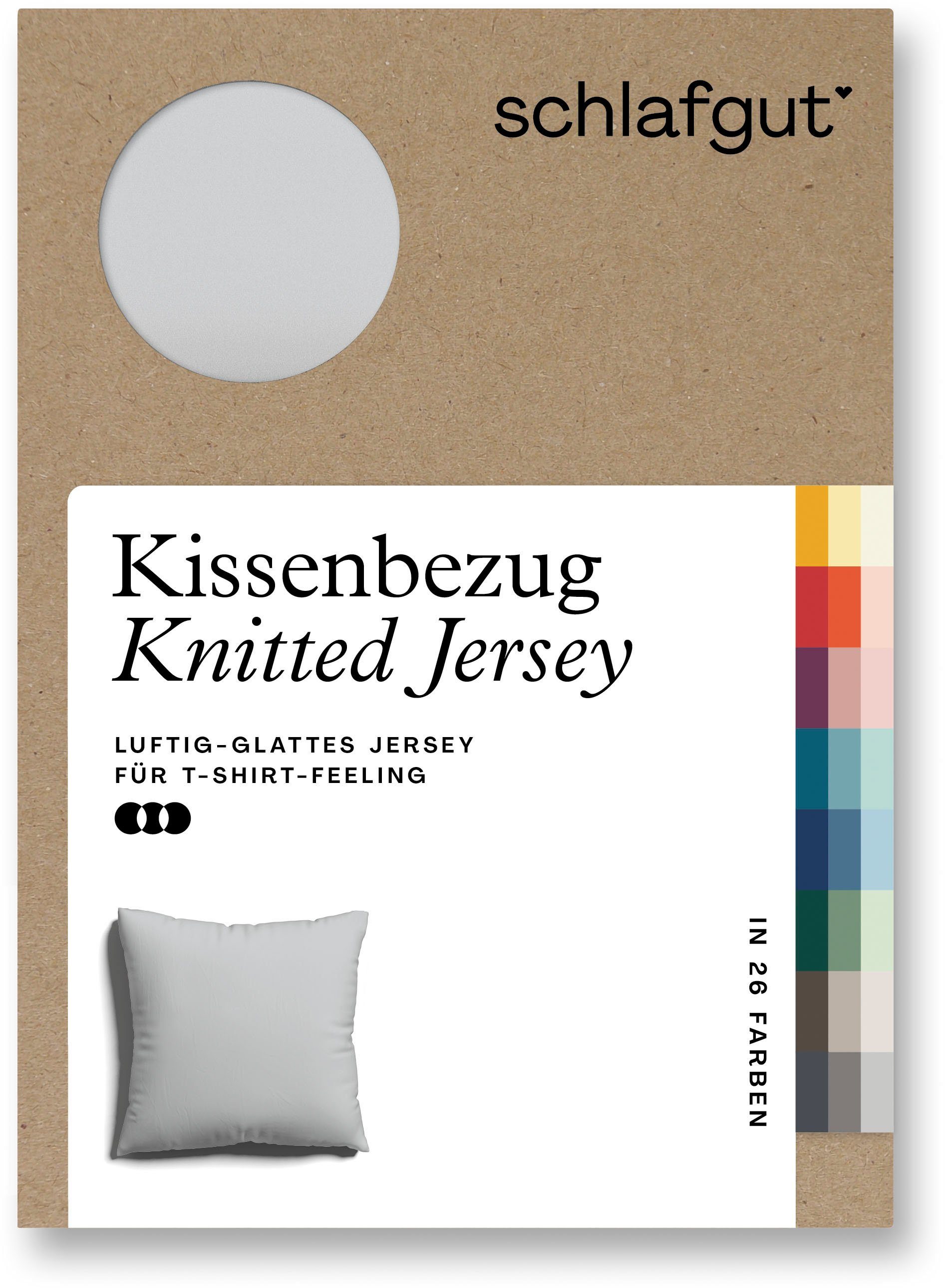 Schlafgut Kissenbezug Knitted Jersey aus Bio-Baumwolle günstig online kaufen