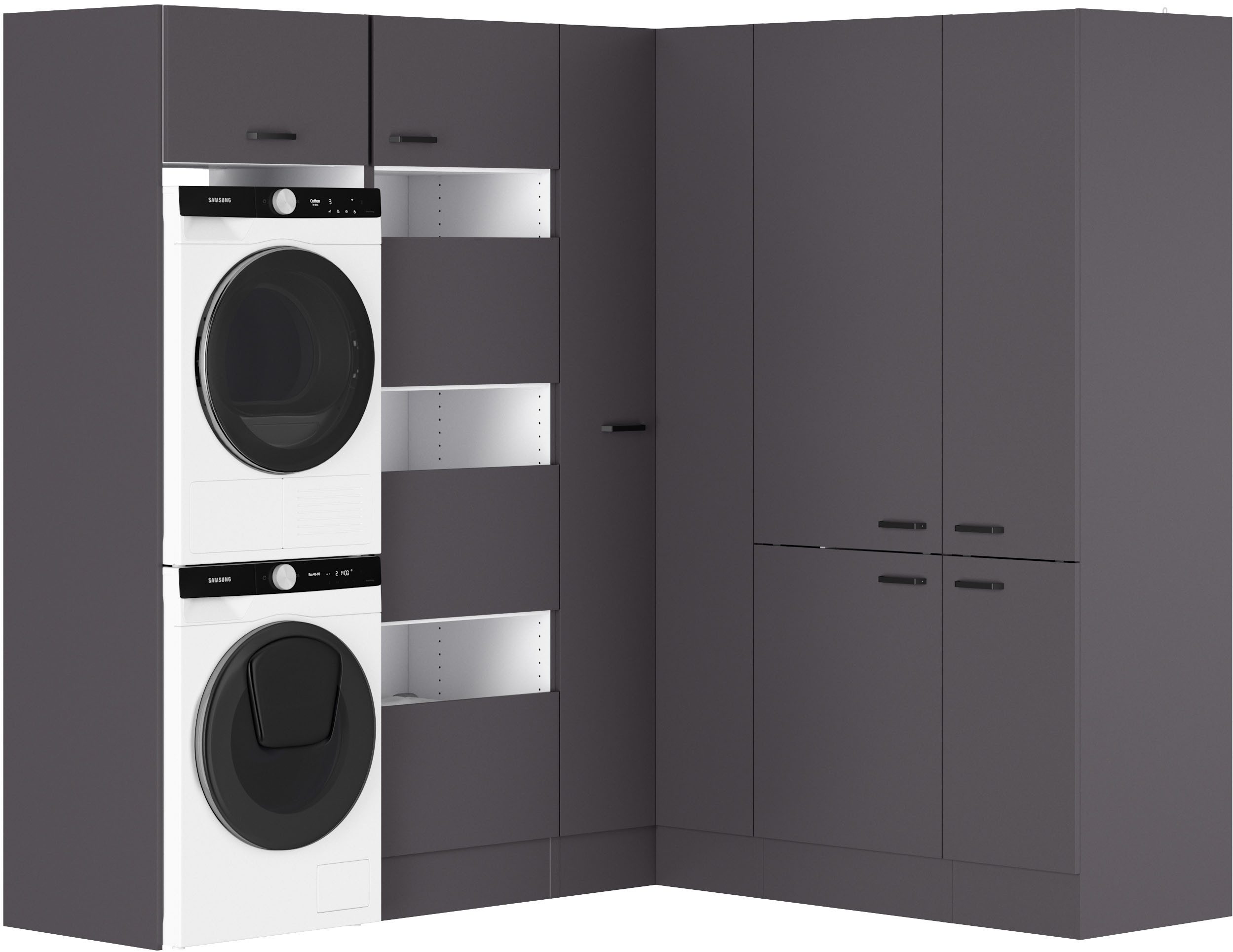 OPTIFIT Mehrzweckschrank-Set OPTImulti, Stellmaß 213,2x190 cm, cleveres Wäschesystem, Schrankinnenausstattung