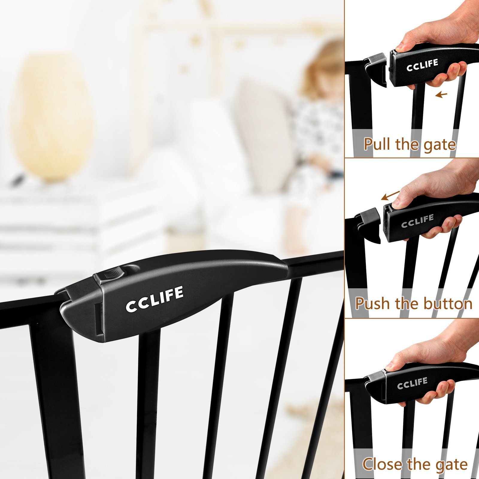 CCLIFE Türschutzgitter Treppenschutzgitter Türschutzgitter Türgitter Treppe günstig online kaufen