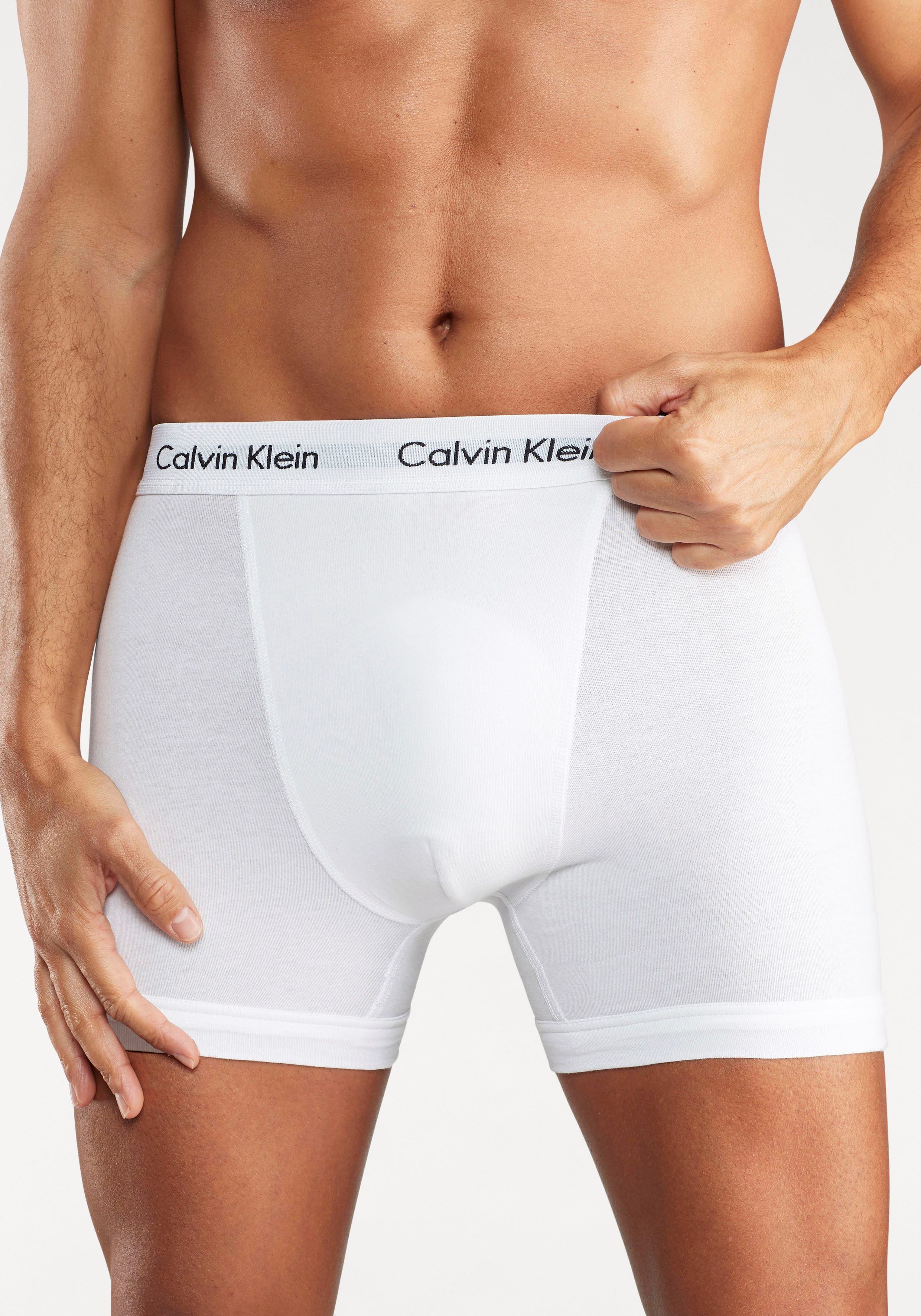 Calvin Klein Underwear Boxer CK Boxer 3x (3-St) mit Logoschriftzug am Bund – Bild 3 von 5