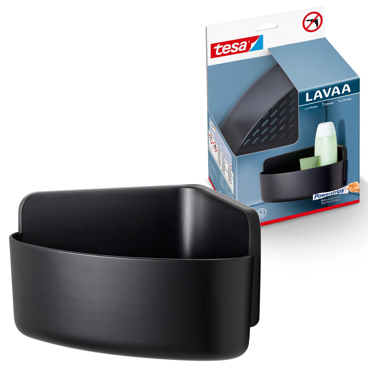 tesa Duschablage LAVAA Eck-Duschkorb klein inkl. günstig online kaufen
