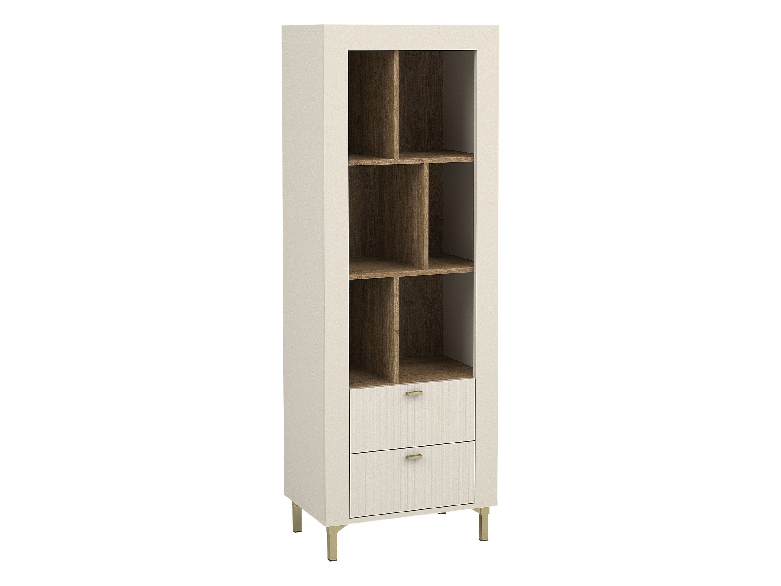 MIRJAN24 Regal Mossa 2S MO04, mit zwei Schubladen, 60x40x169 cm