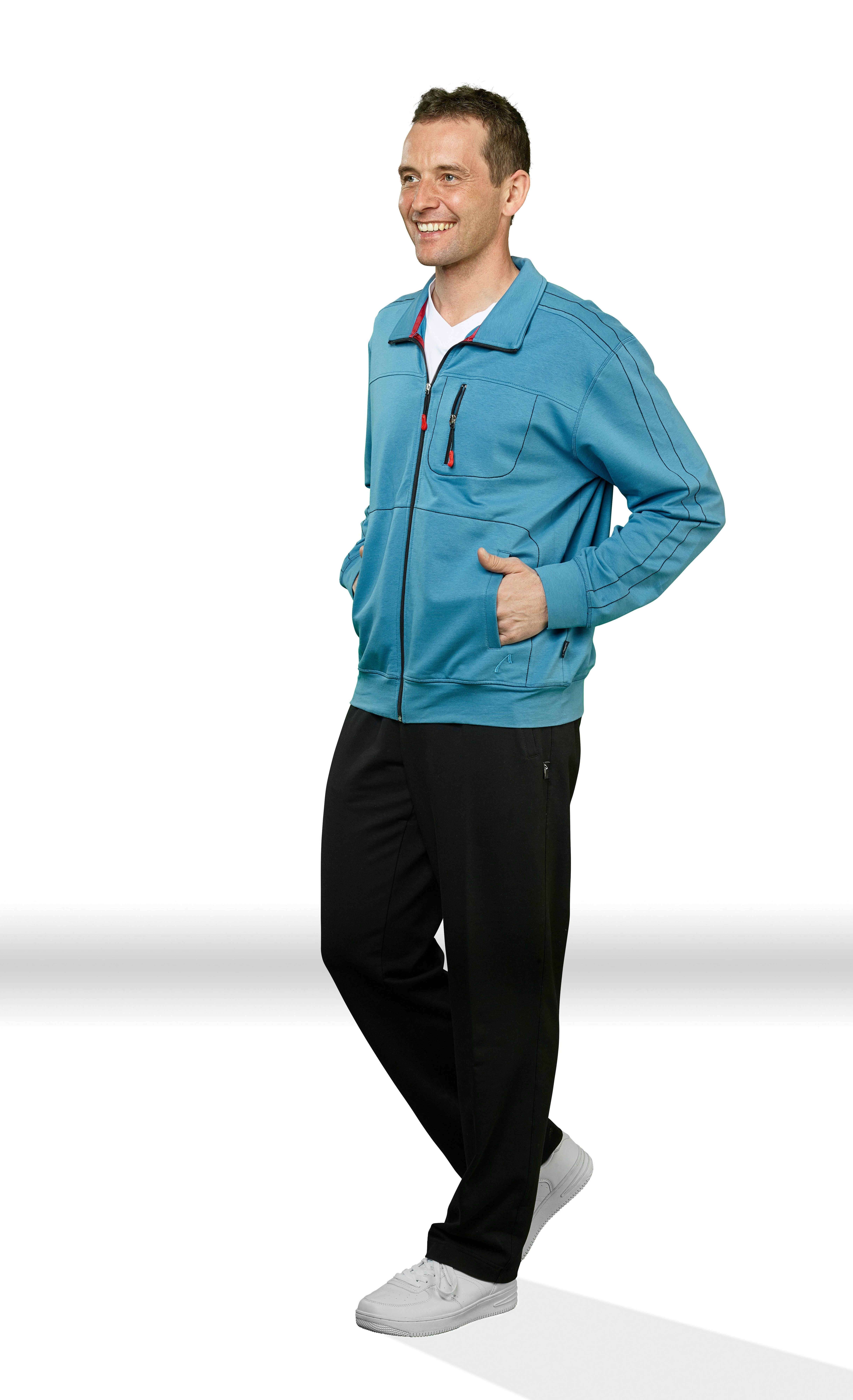 Authentic Klein Sweatjacke Herren Jerseyjacke Baumwollmischgewebe günstig online kaufen