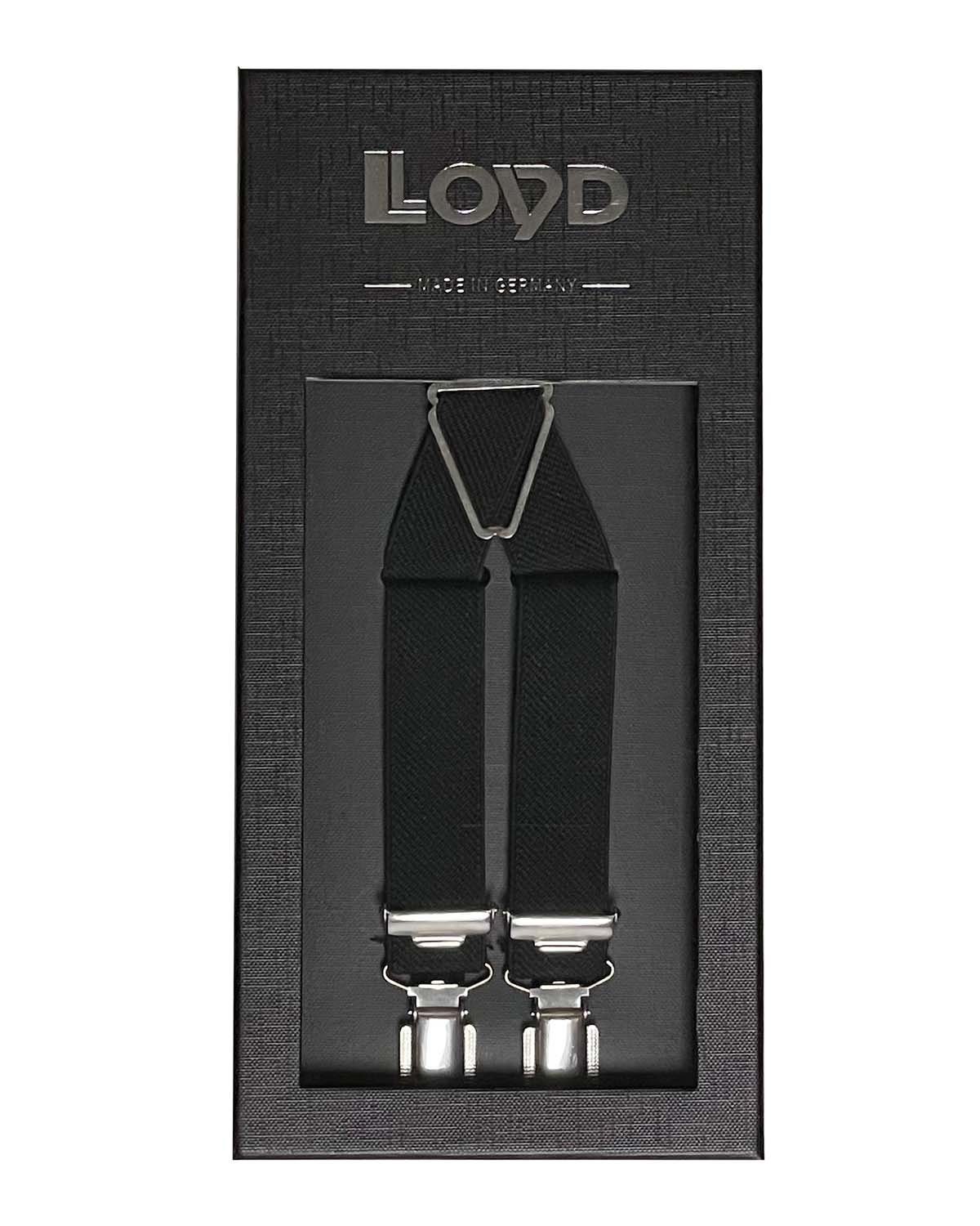 LLOYD Men’s Belts Hosenträger LLOYD-Hosenträger 25 mm unifarben 2-streifig gekre