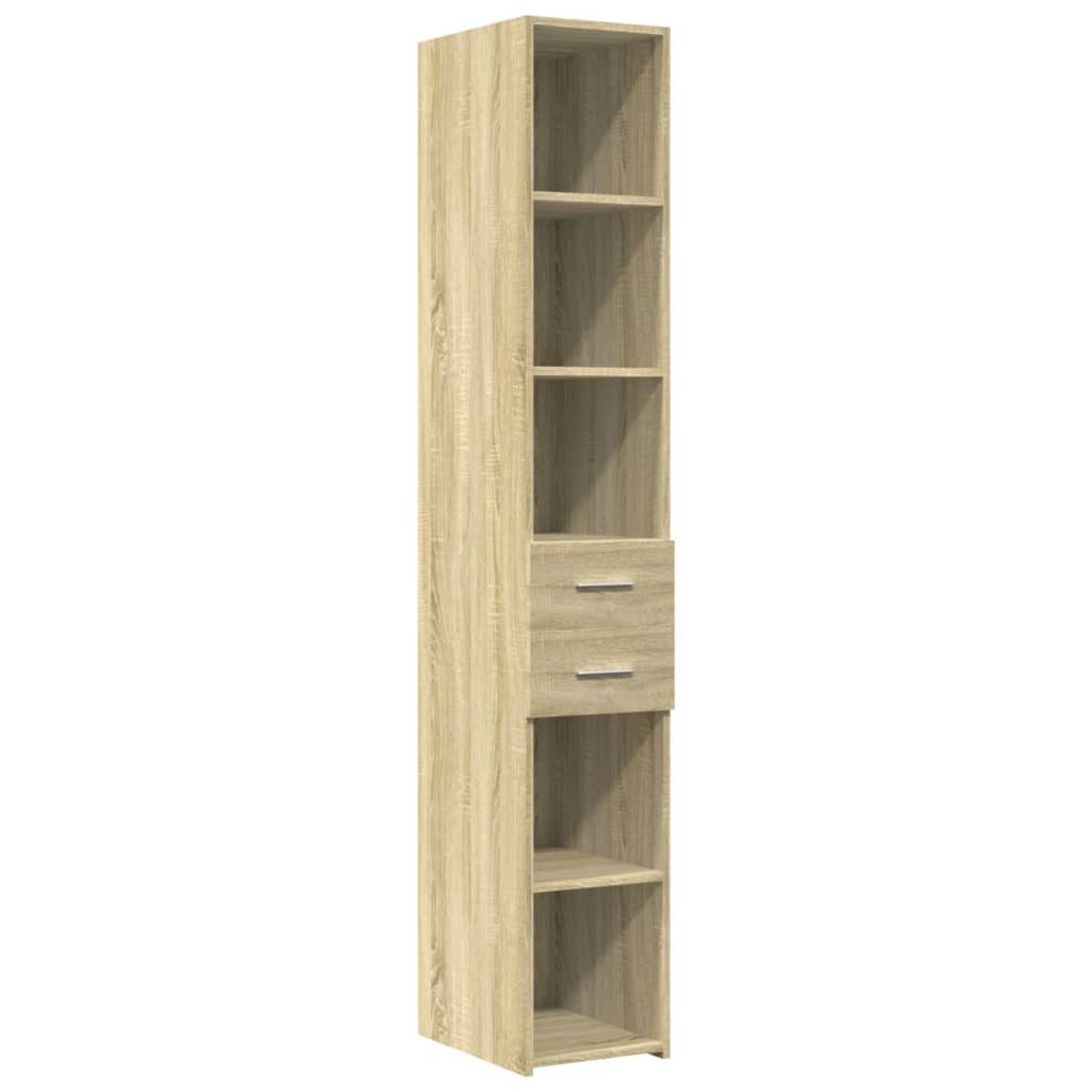 vidaXL Highboard Highboard Sonoma-Eiche 30x42,5x185 cm Holzwerkstoff (1 St)