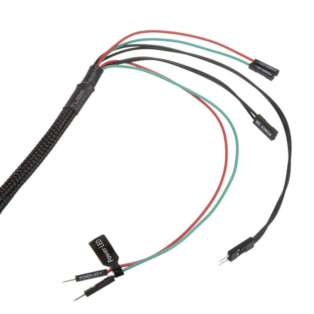 AlphaCool PC-Gehäuse Powerbutton mit Taster, 19mm (beleuchtet) - Deep Black 17434