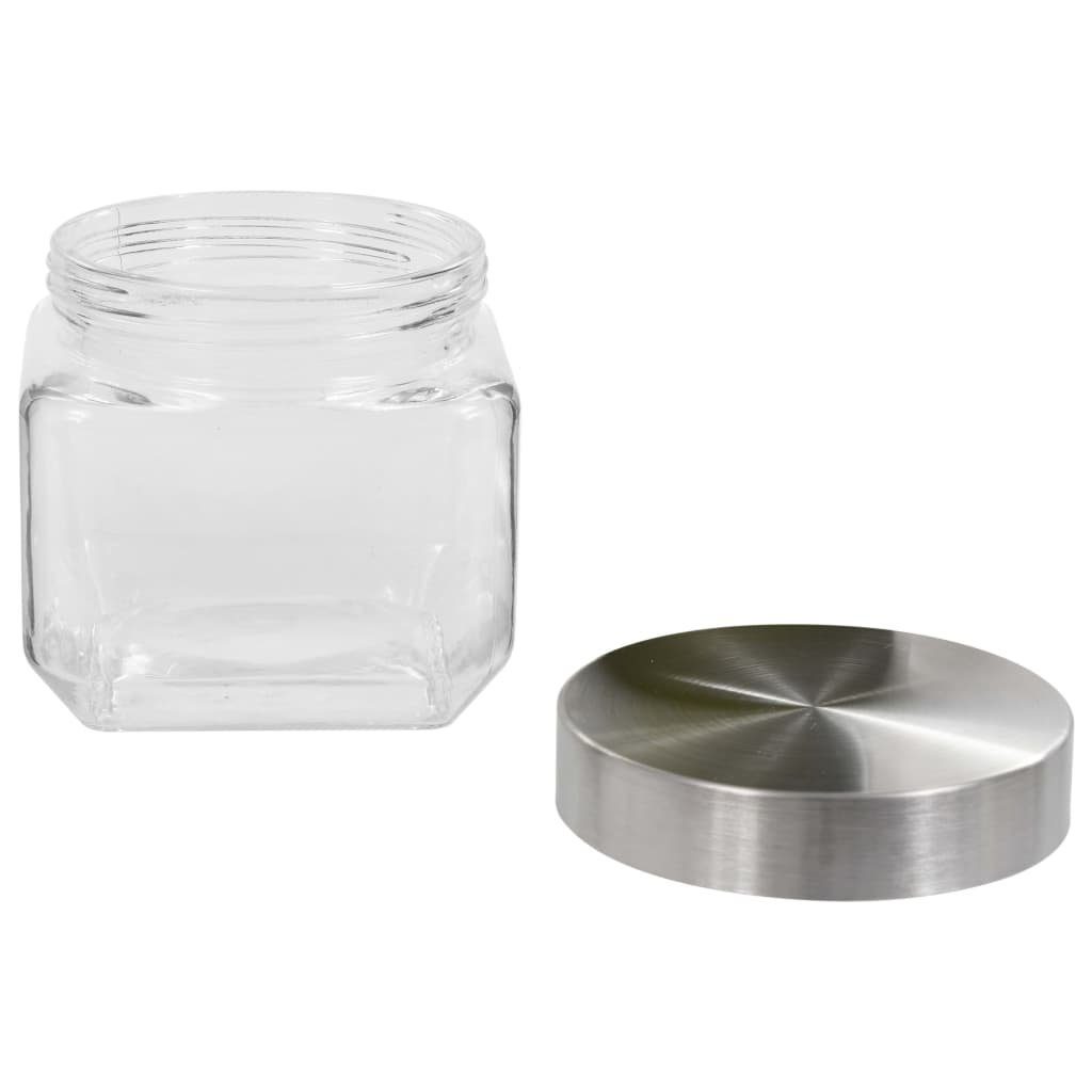 vidaXL Einmachglas Vorratsgläser 6 mit ml Deckel Stk. 800 Silbernem