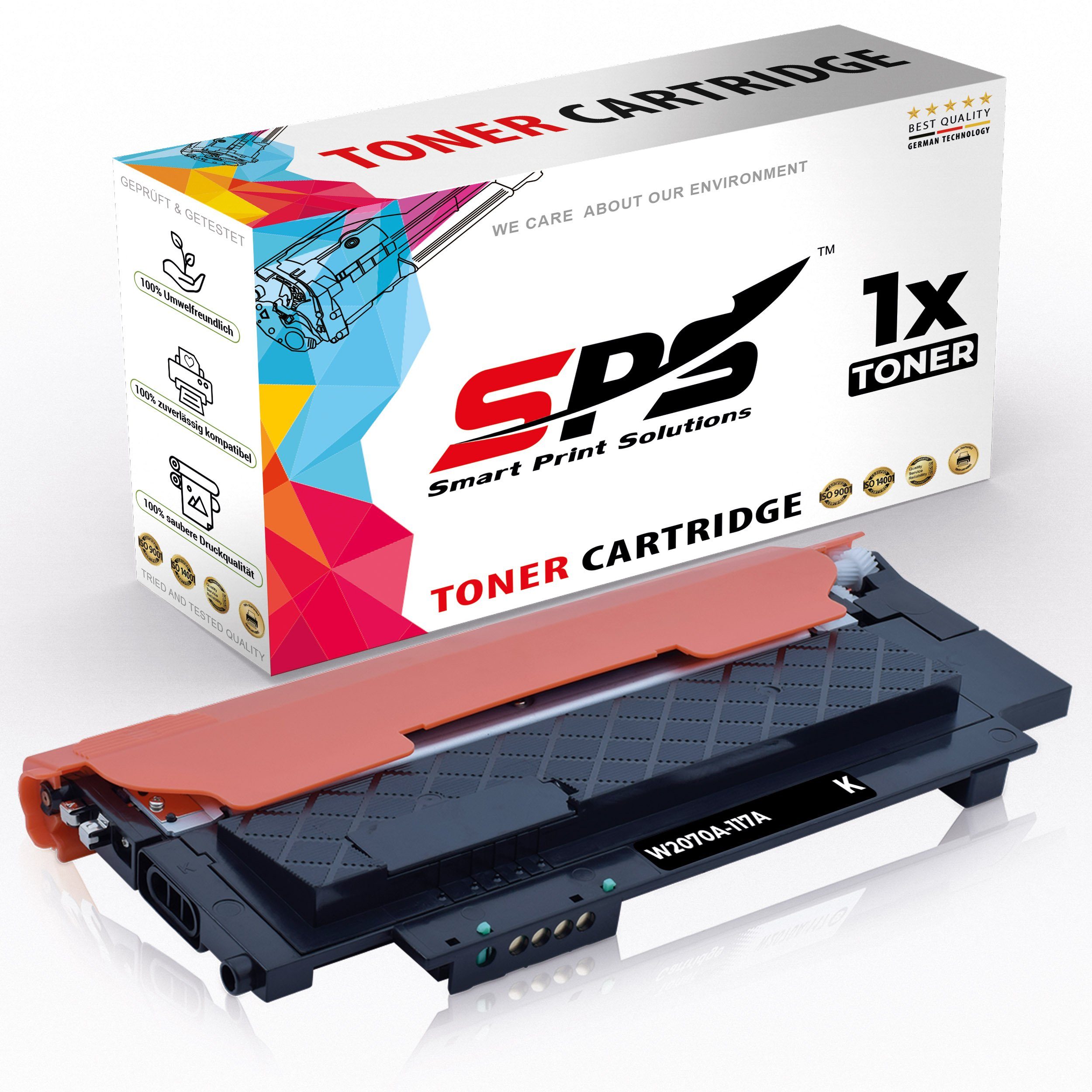 SPS HP Kompatibel Schwarz, Laser Toner-Kit für Tonerkartusche (1er 150 (W2070A/117A) Pack) nw Color