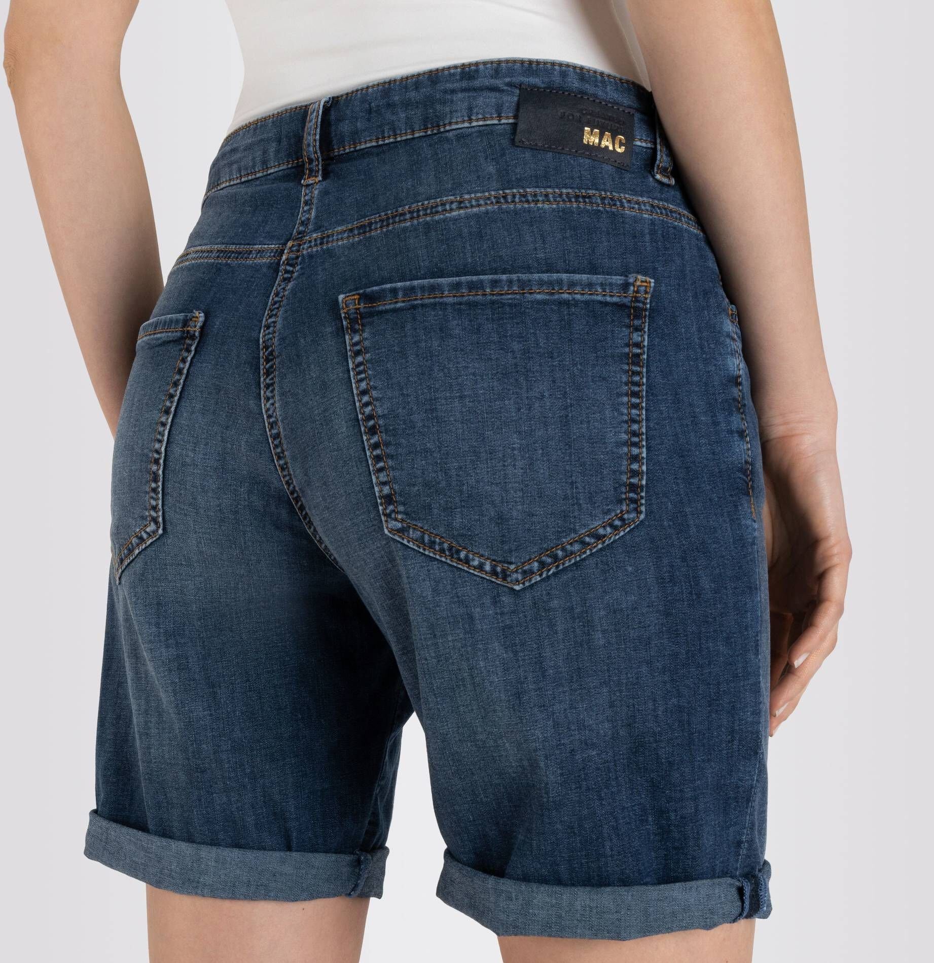 MAC Shorts Damen Jeansshorts SHORTY darkblue (1-tlg) (83)