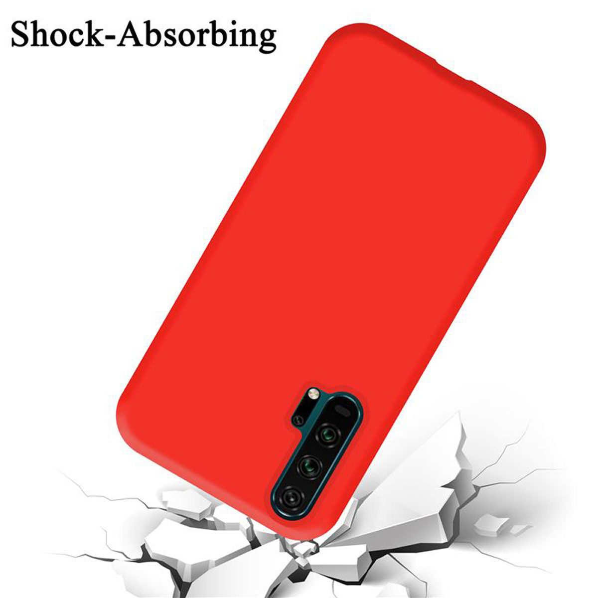 Cadorabo Handyhülle für Honor 20 PRO Hülle Honor 20 PRO, Flexible Hülle TPU Silikon Schutzhülle Back Cover Case