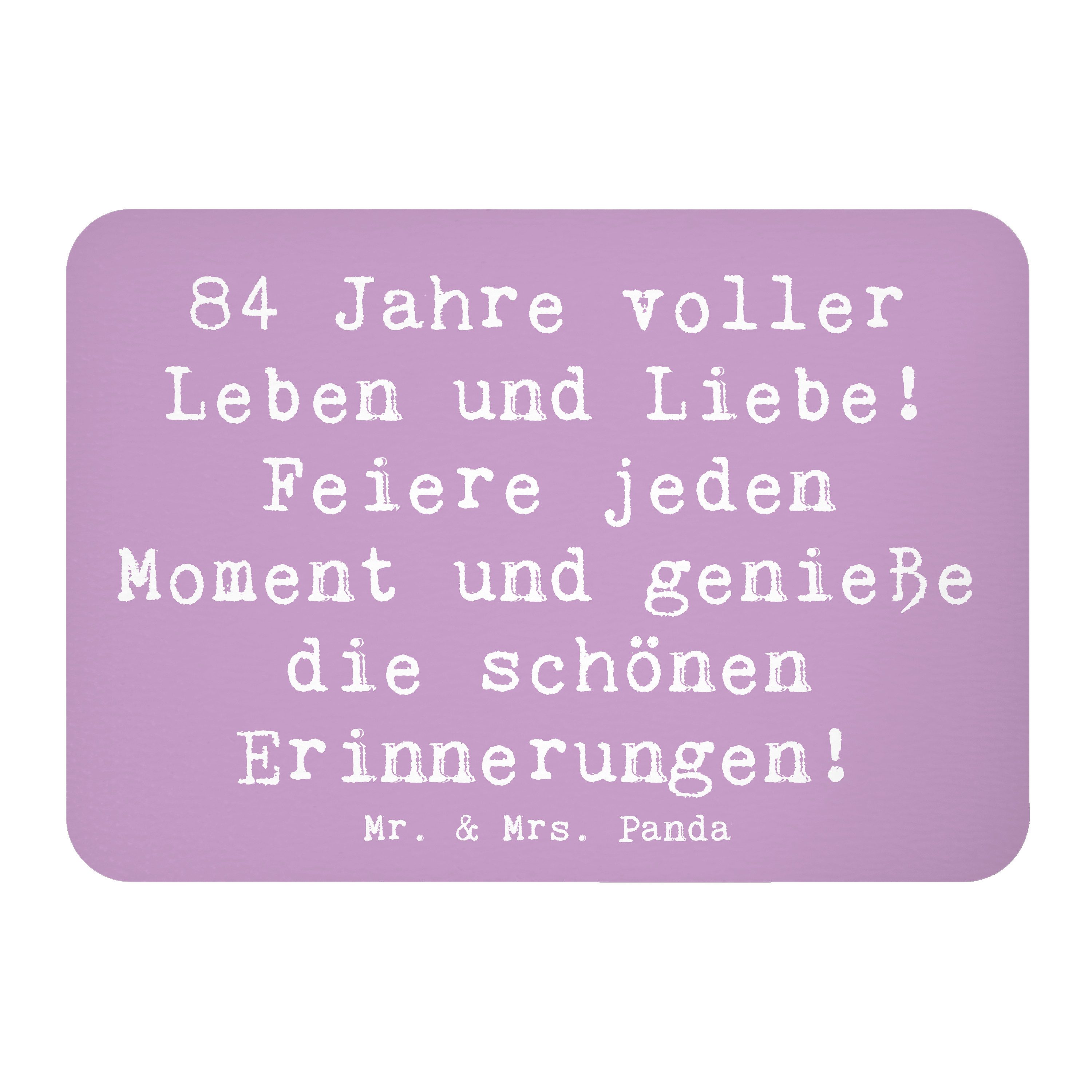 Magnet Spruch 84. Geburtstag Leben und Liebe - Lavendeltraum - Geschenk, wer