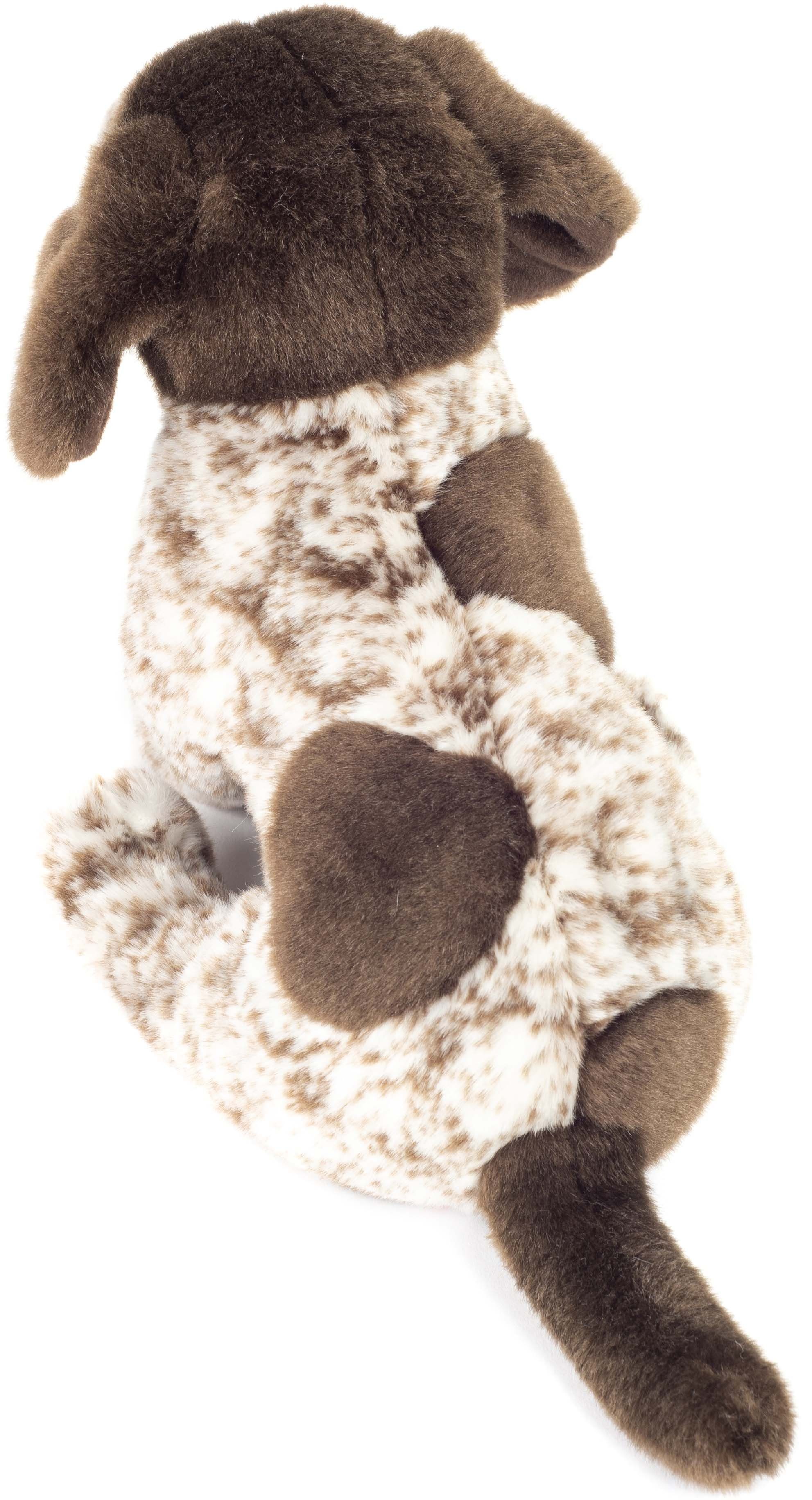 Teddy Hermann® Kuscheltier Deutscher Drahthaar Welpe 30 cm, zum Teil aus recyceltem Material