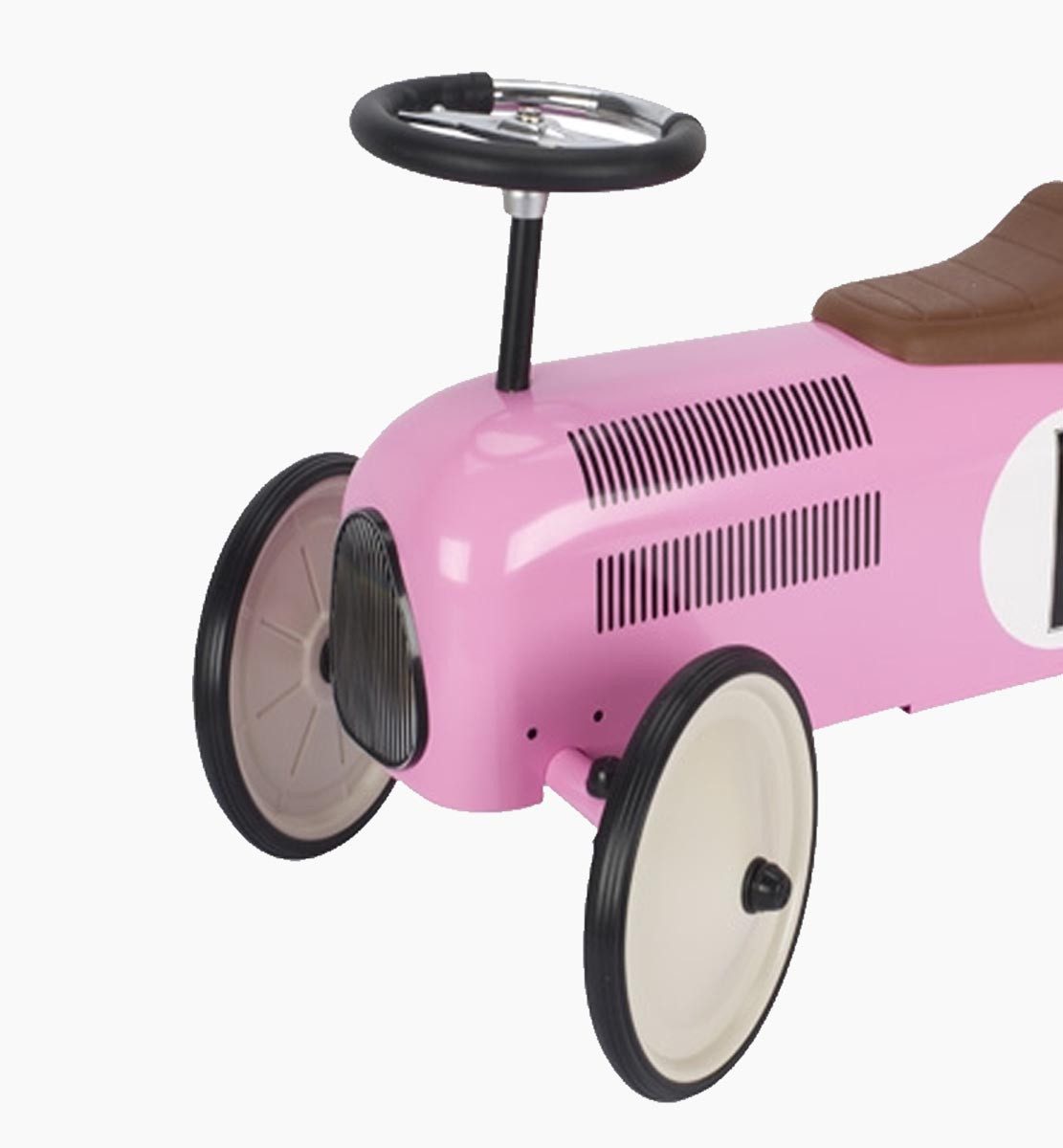 goki Rutscherauto Rutscherfahrzeug rosa, (packung, 1-tlg., unmontiert), leise und komfortable Fahrten