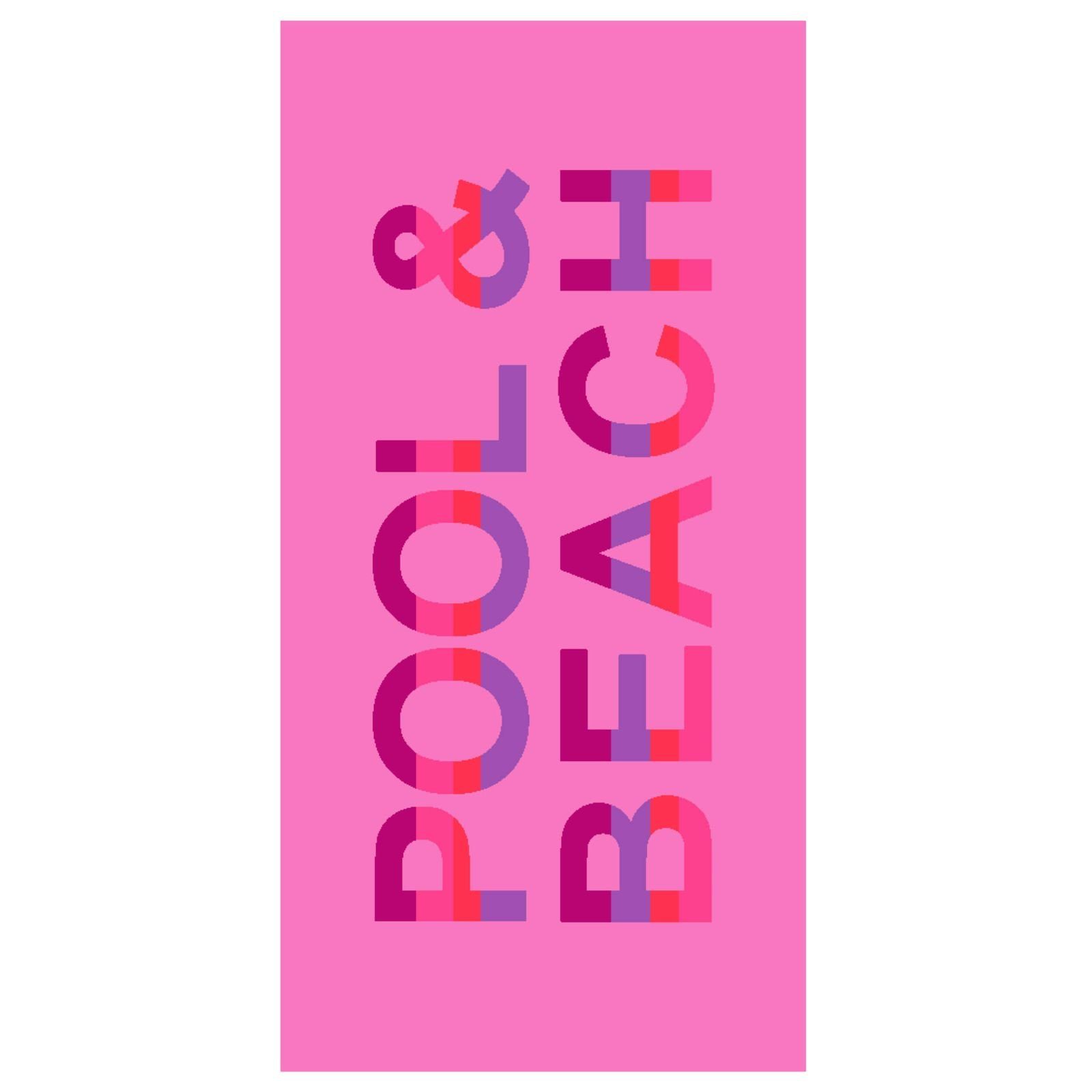 Badetuch, Strandlaken, and Jacquard-Walkfrottee Pink, Beach Pool Strandtuch Handtuch Depotex (1-St),
