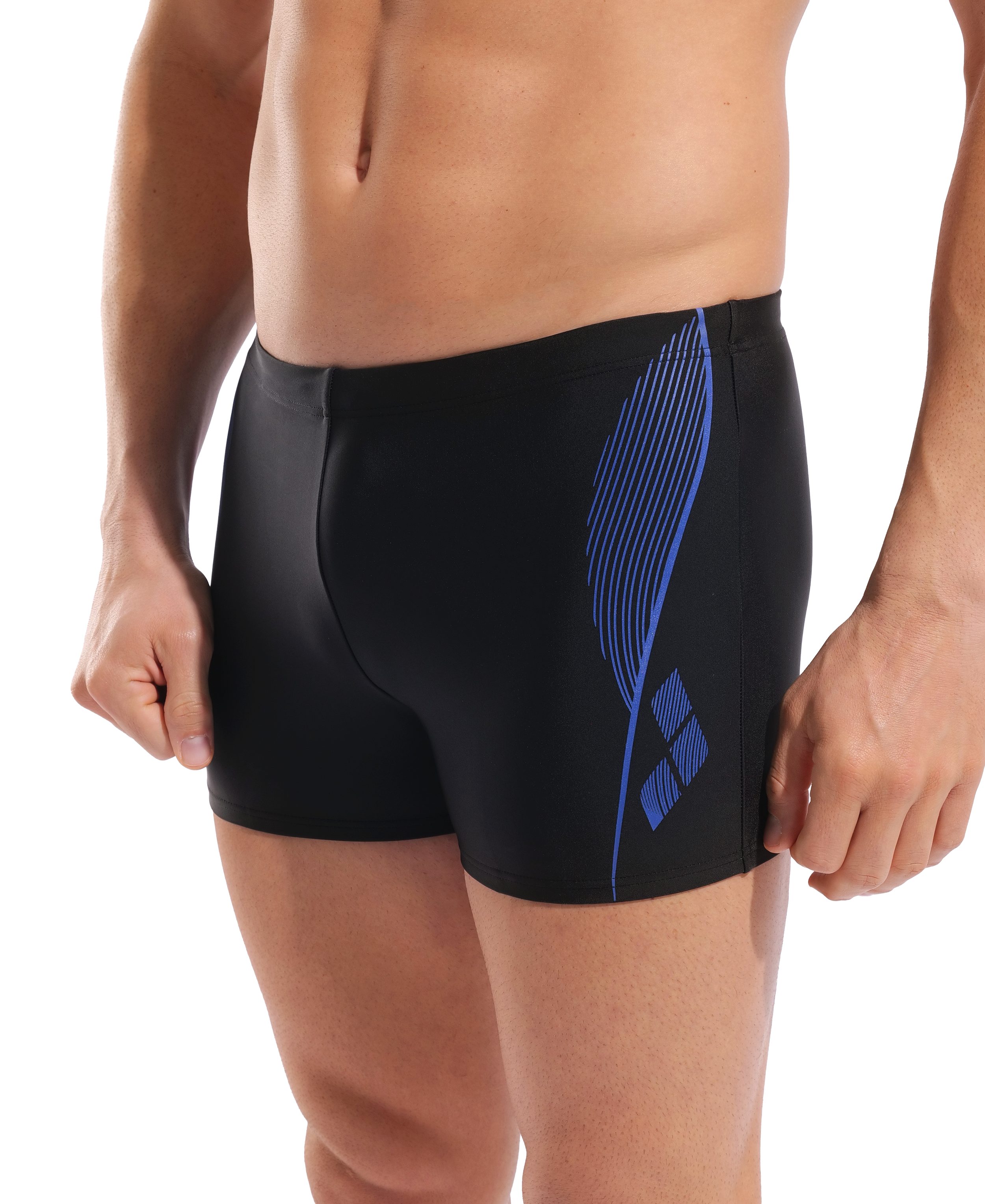 Arena Badeshorts MEN'S SWIM SHORT GRAPHIC mit Stretchmaterial, chlor- und salzwasserbeständig