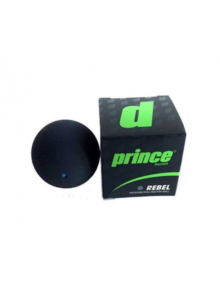 Prince Squashball Rebel (blauer Punkt, schnell) schwarz - 1er Ball