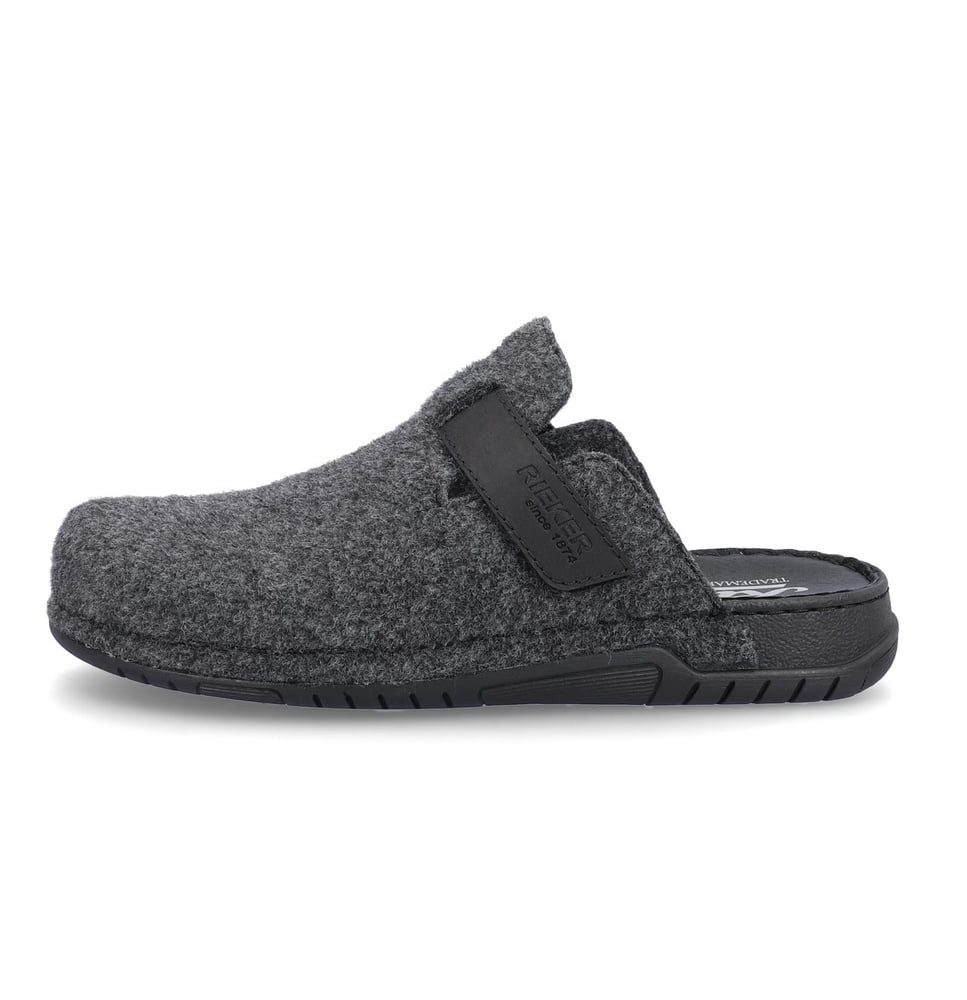 Rieker 25950-45 (Velour-Futter) grau Herren Hausschuh
