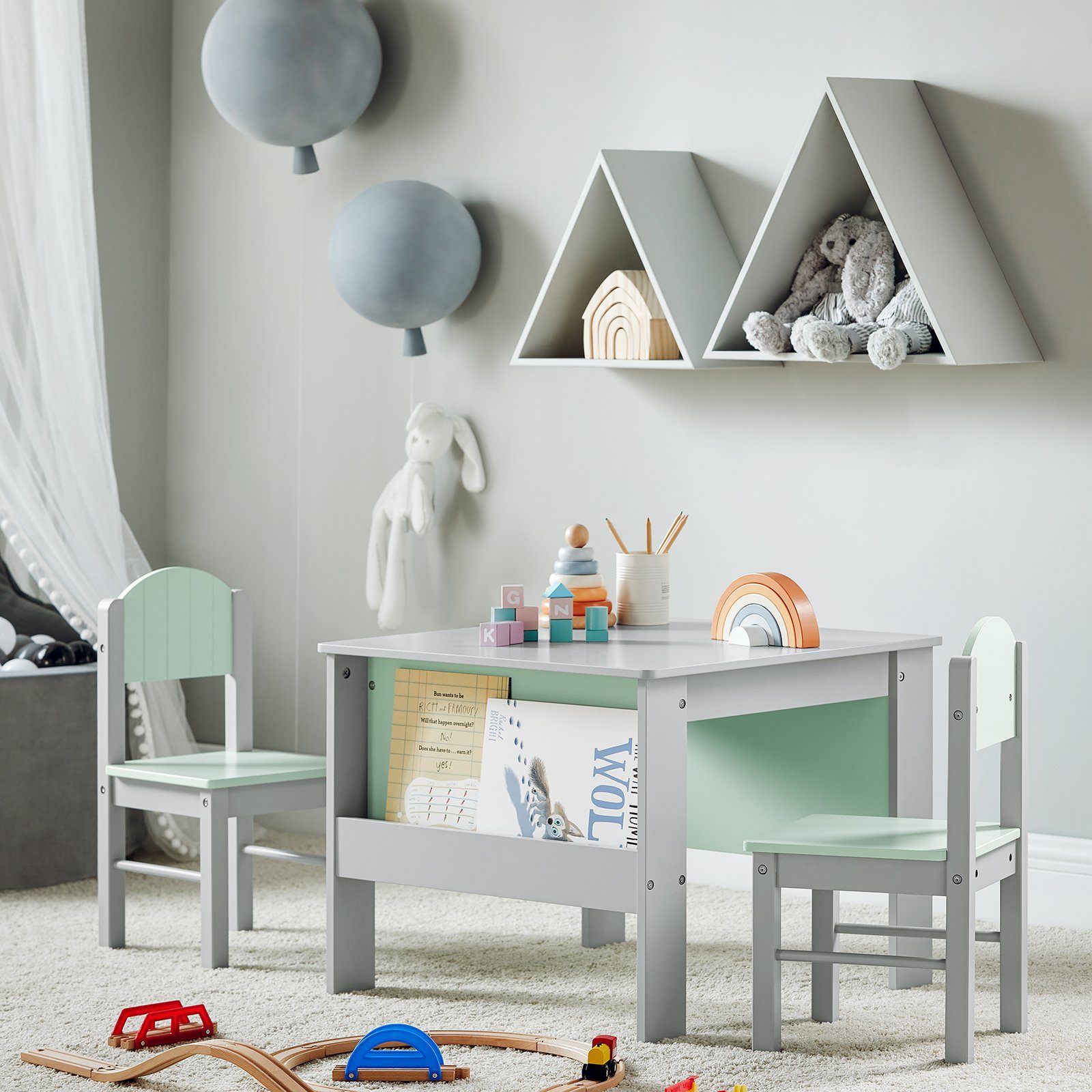 SoBuy Kindersitzgruppe KMB88, Kindertisch mit Stühlen günstig online kaufen