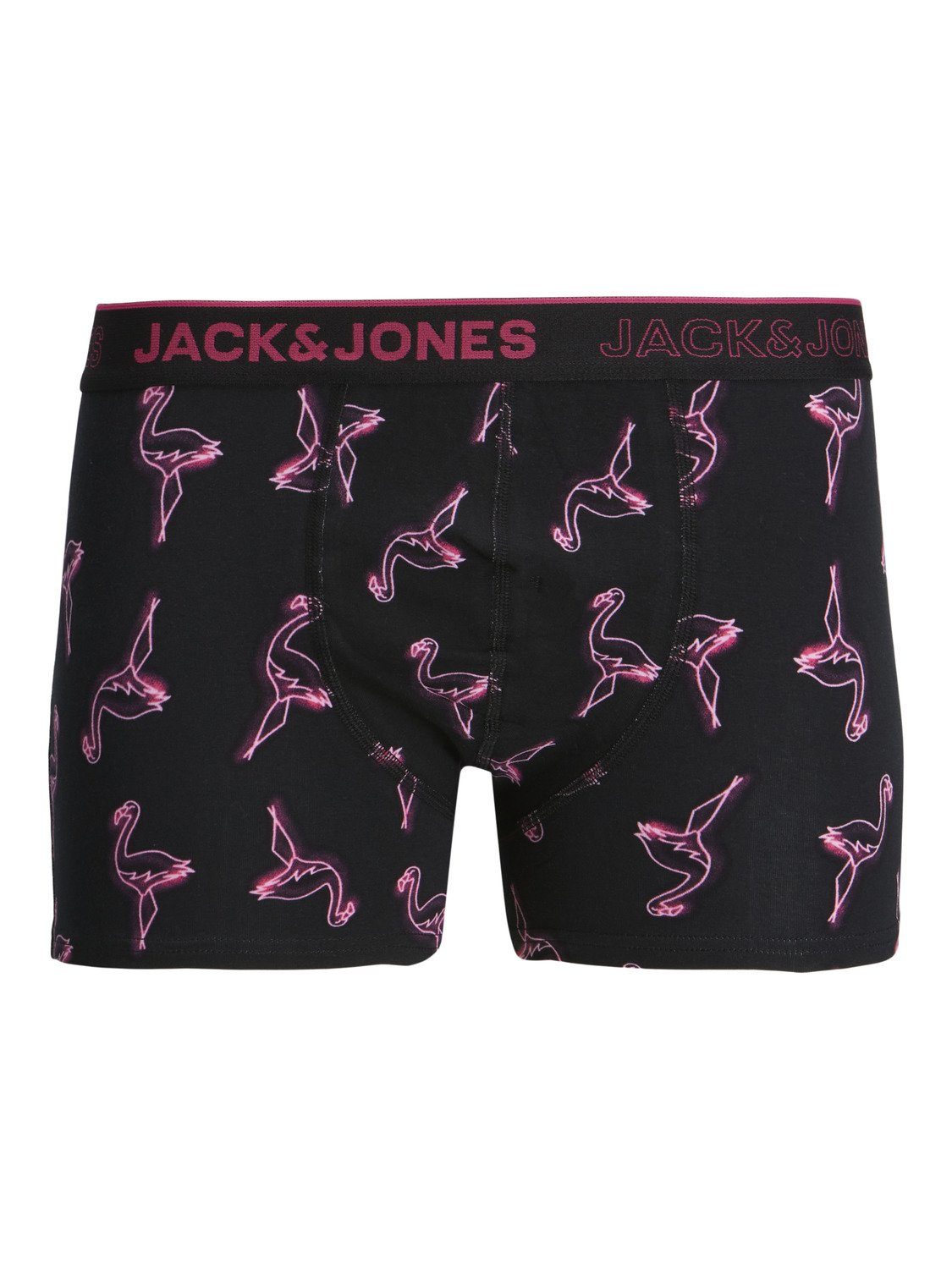 Jack & Mix Jones elastische Pack) Baumwollqualität (5-St., 5er Detail durch Jacvel Boxershorts gute 5 Passform