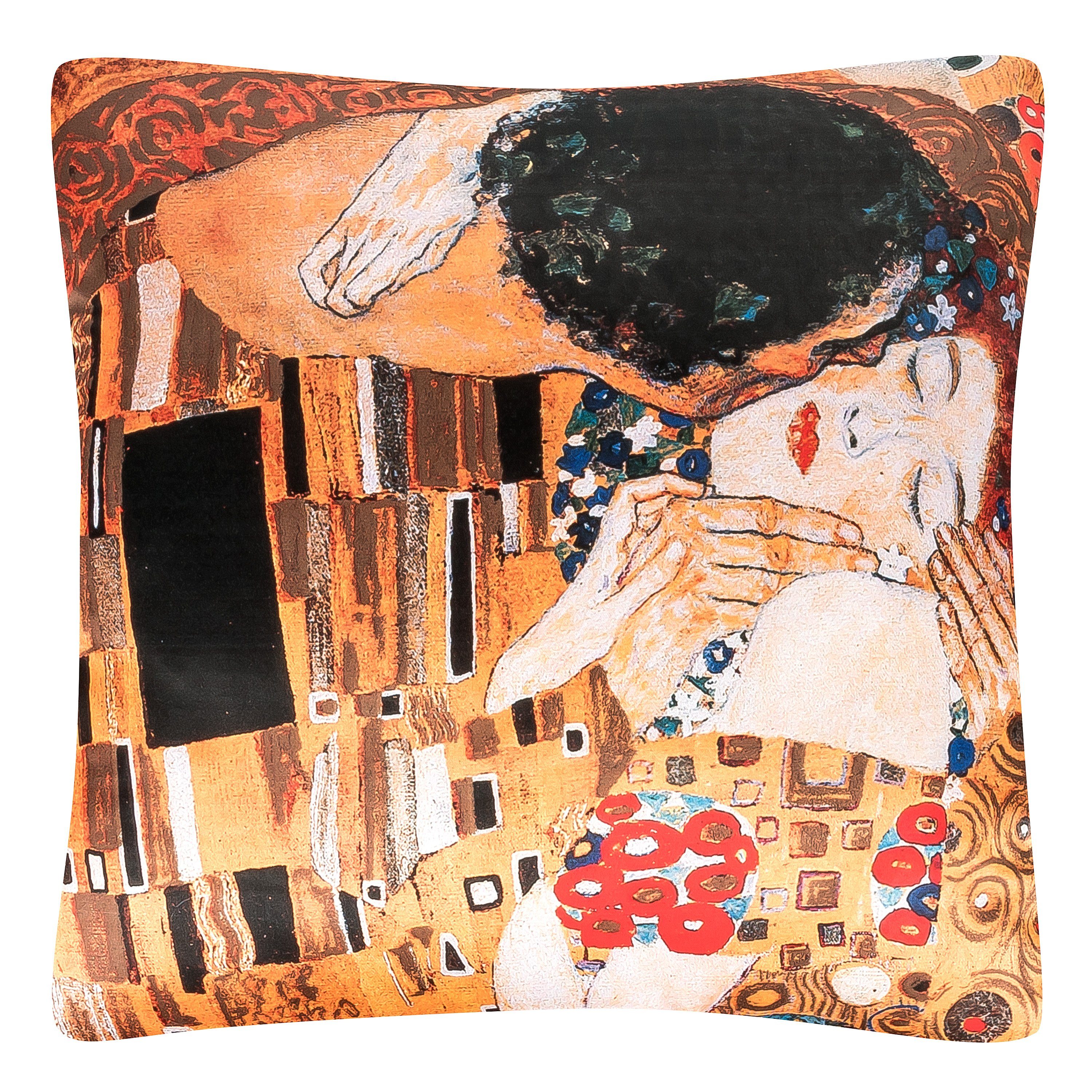 beidseitig Wohnzimmer Sofakissen Kissenbezug Kissen VON 40 mit Deko cm von Gustav Kuss Dekokissen LILIENFELD Kunst bedruckt Dekokissen x beidseitig Motiv Klimt Lilienfeld Füllung Der Bedruckt, 40 Haus