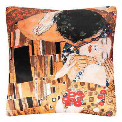 von Lilienfeld Dekokissen VON LILIENFELD Kissen Gustav Klimt Der Kuss beidseitig bedruckt, beidseitig bedruckt