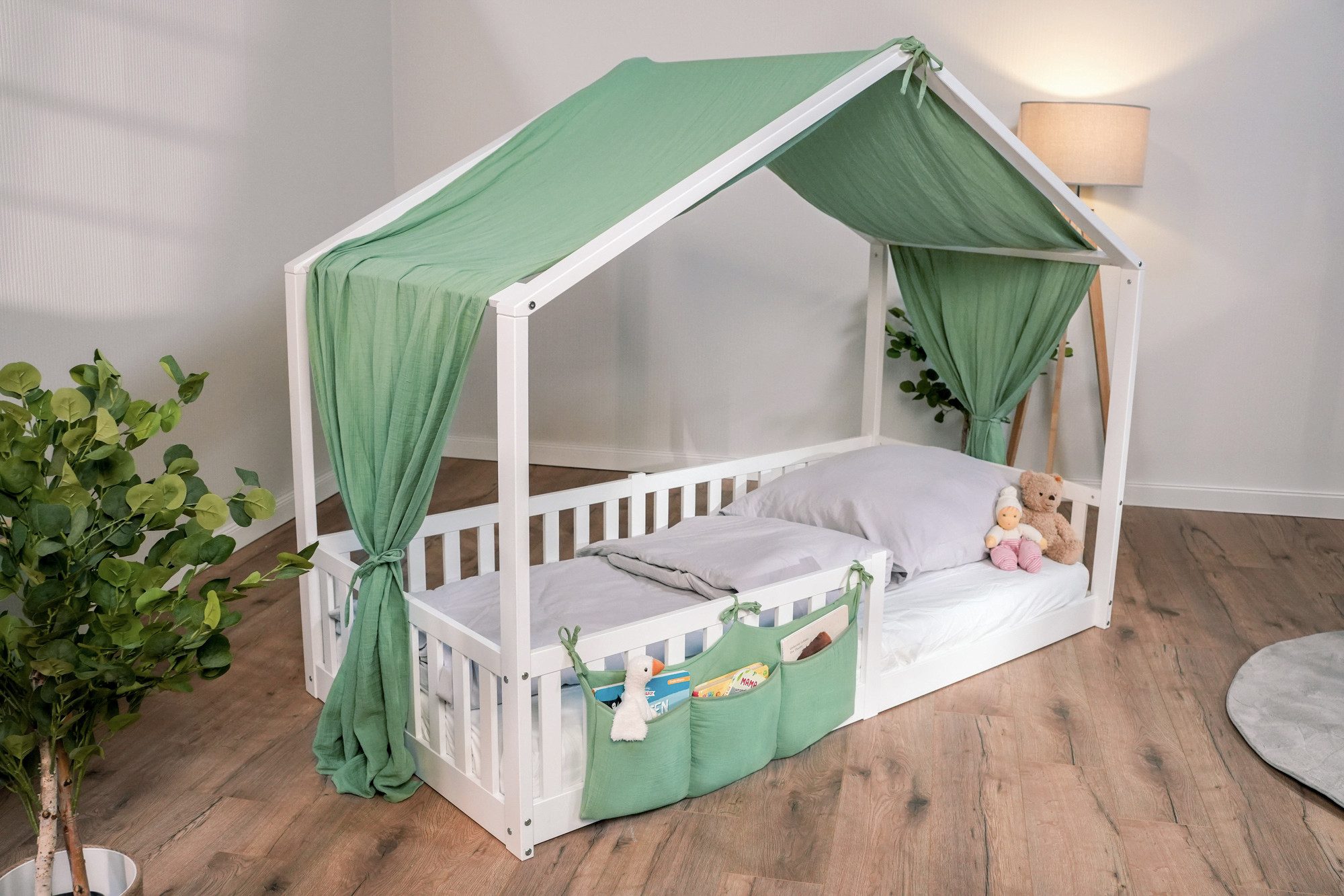 tiSsi® Betthimmel tiSsi® Baldachin Musselin für Hausbetten 90x200 cm