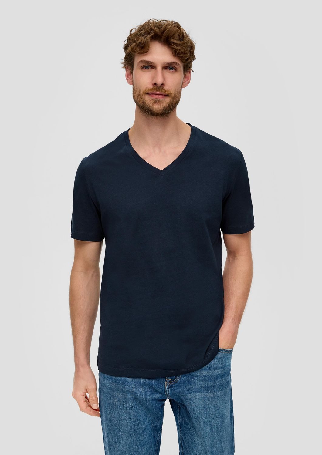 s.Oliver T-Shirt Regular fit (2-tlg) V-Ausschnitt, kurzarm günstig online kaufen