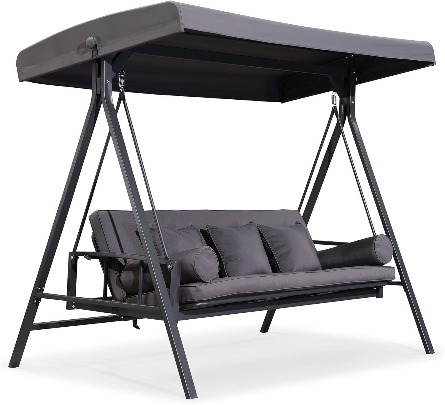 PURPLE LEAF Hollywoodschaukel Außenbereich 3-Sitzer Schaukelstuhl günstig online kaufen