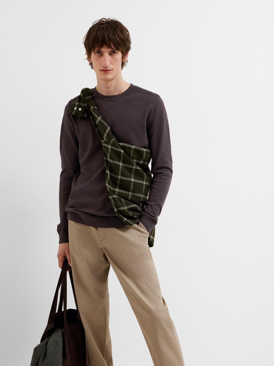 SELECTED HOMME Strickpullover SLHBERG CREW NECK günstig online kaufen