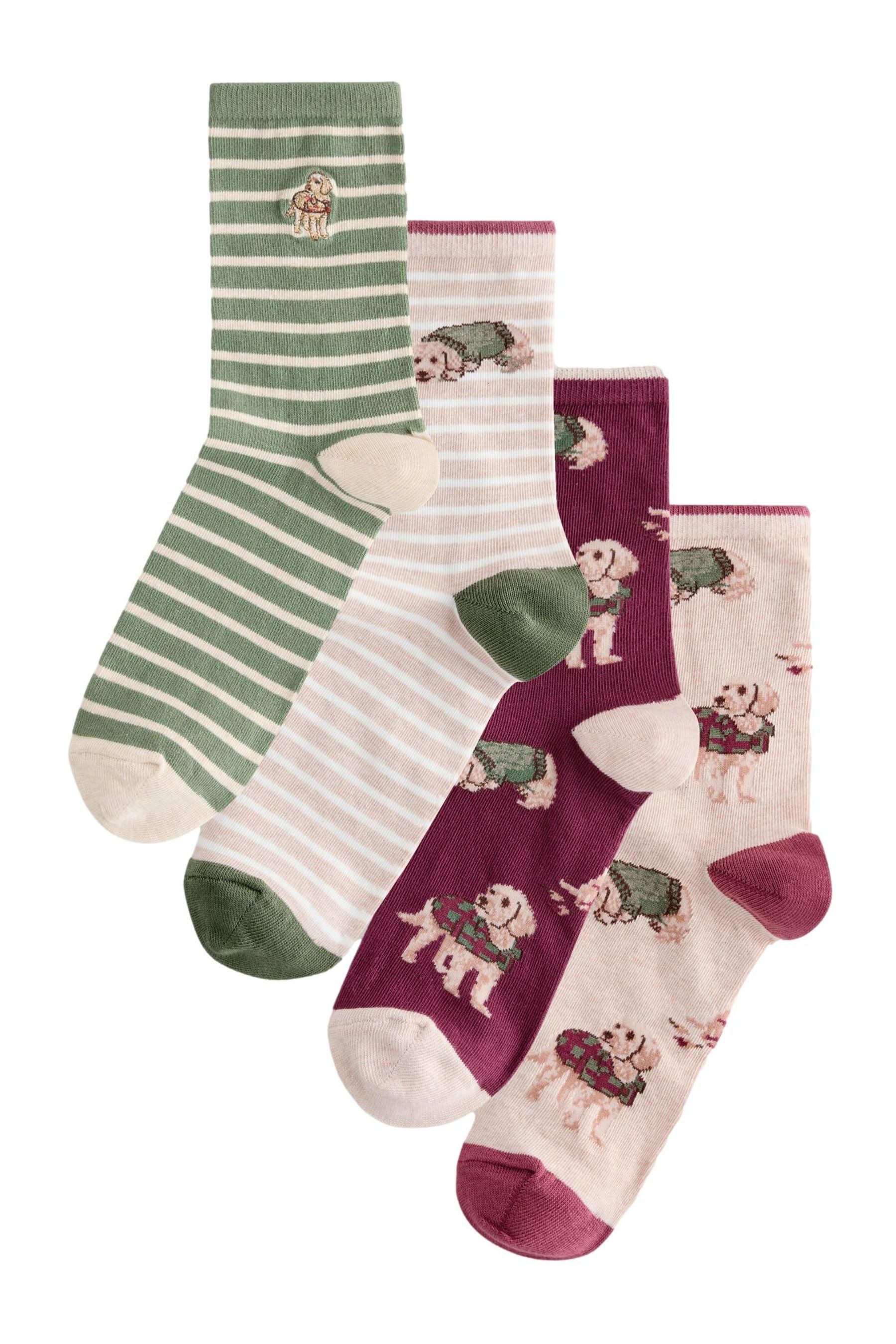 Next Kurzsocken Knöchelhohe Socken, 4er-Pack (4-Paar)