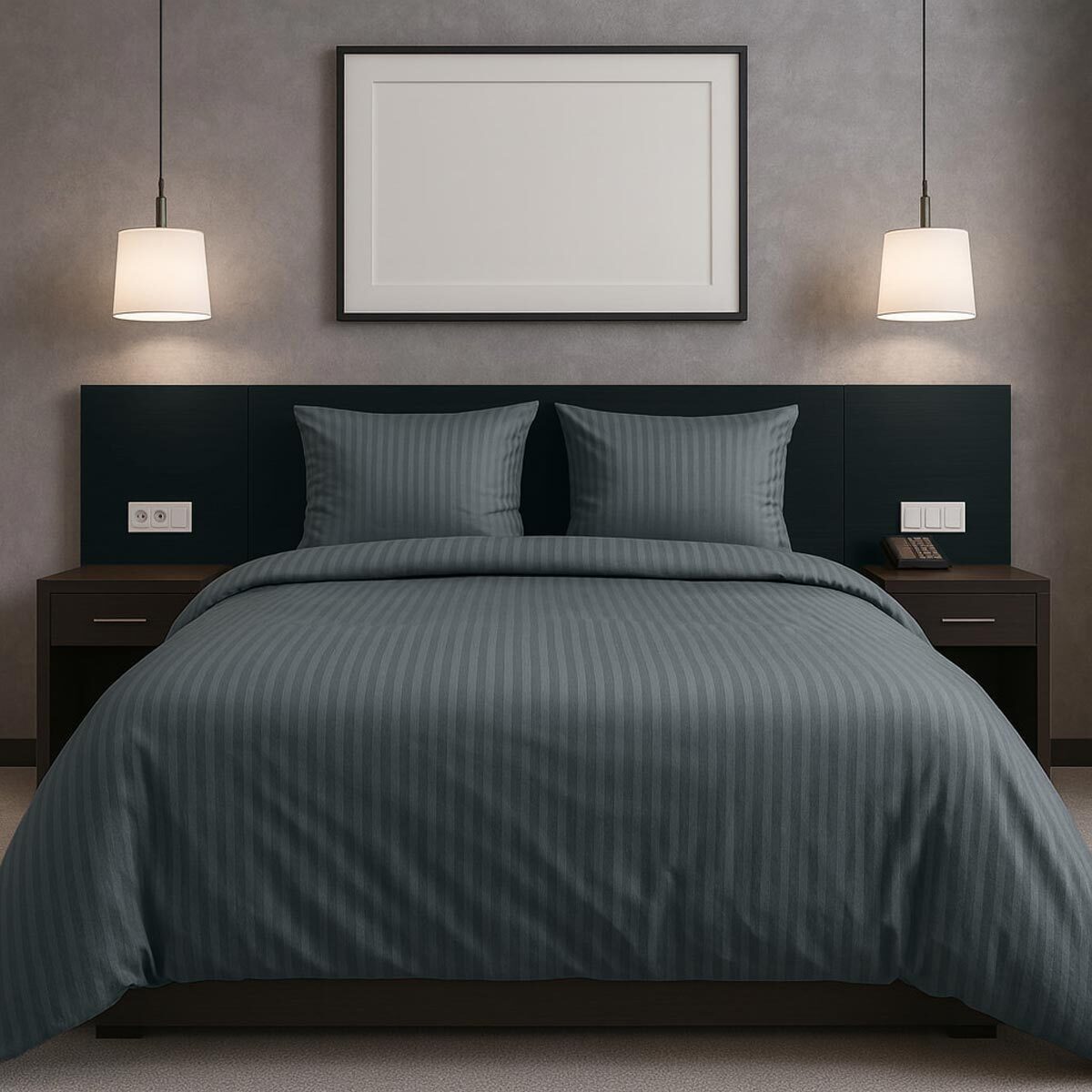 TRAUMSCHLAF Bettwäsche Stripe, Mako Satin, 3 teilig, hochwertige Satin Bettwäsche