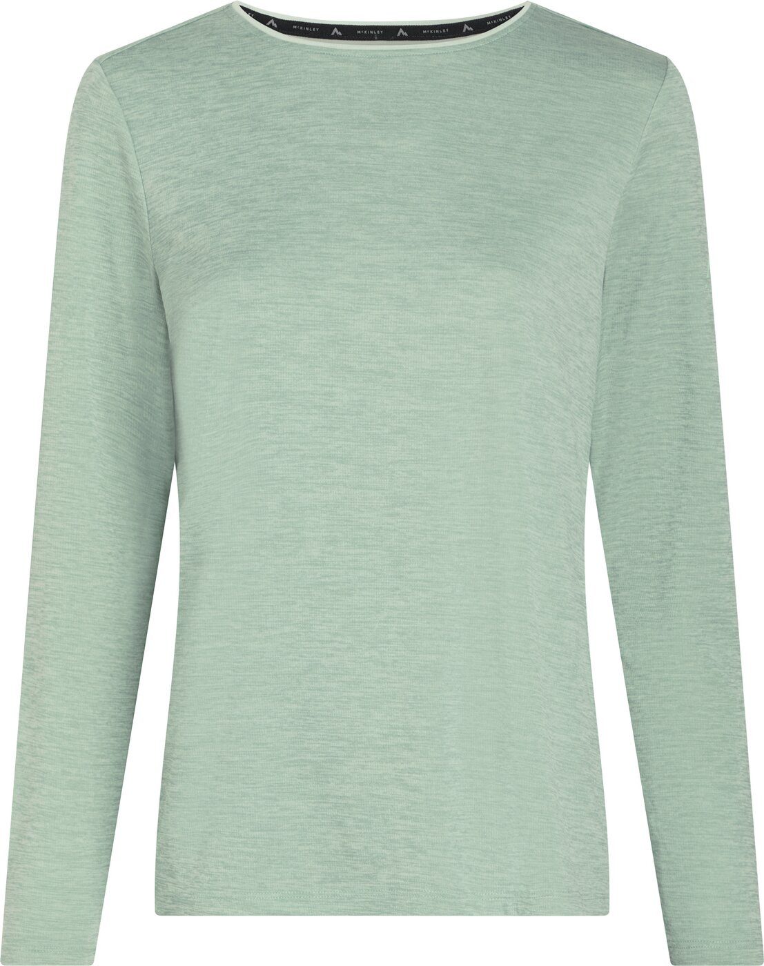 McKINLEY Funktionsshirt Da.-Langarmshirt Hunu LS II W MELANGE/GREEN SMOKE