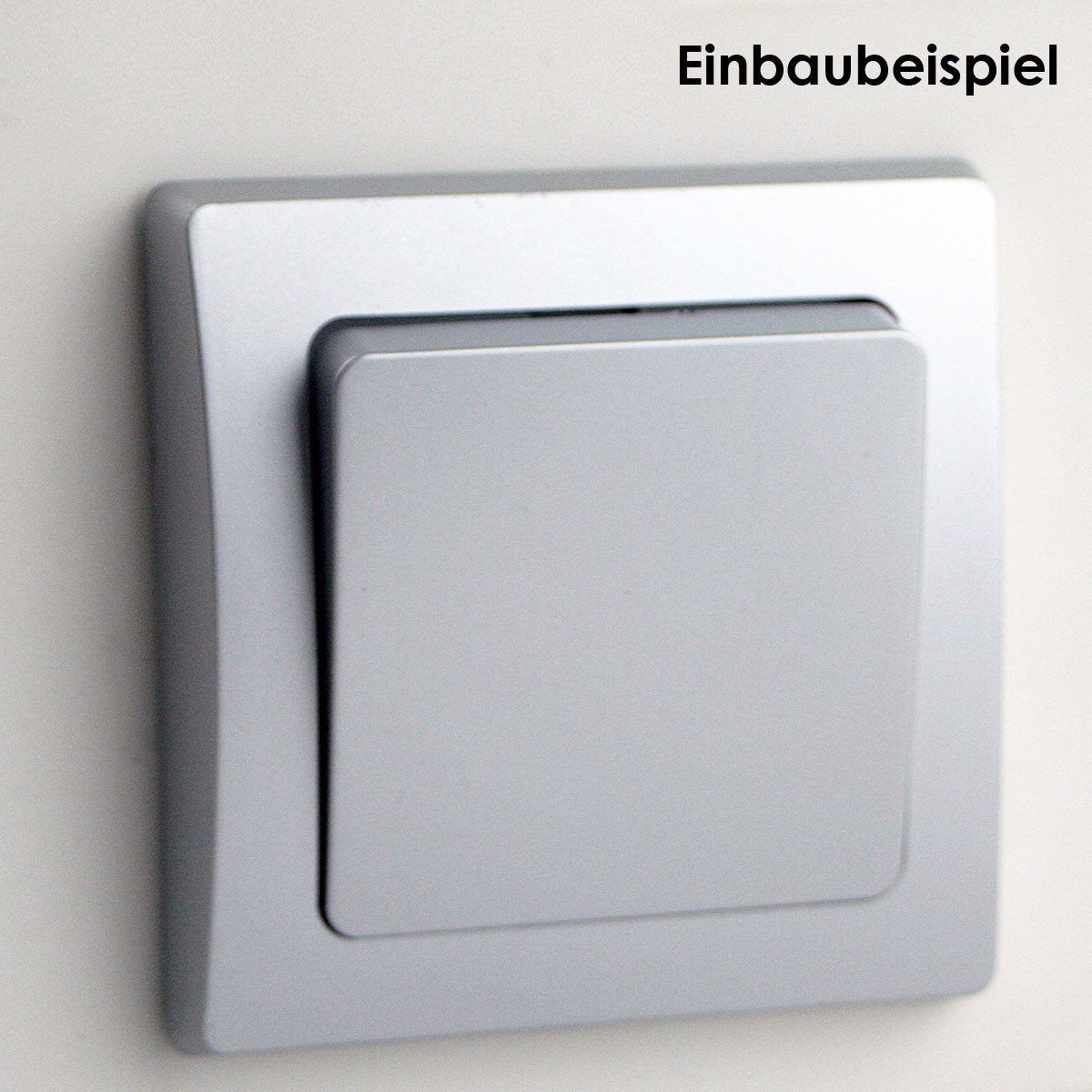 ChiliTec DELPHI Taster 250V~/ 10A, inkl. Rahmen, UP, silber Wandtaster