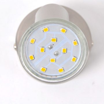 etc-shop LED Wandleuchte, Leuchtmittel inklusive, Warmweiß, 2er Set LED Wand Strahler Wohn Ess Schlaf Zimmer Leuchten Spots Lampen