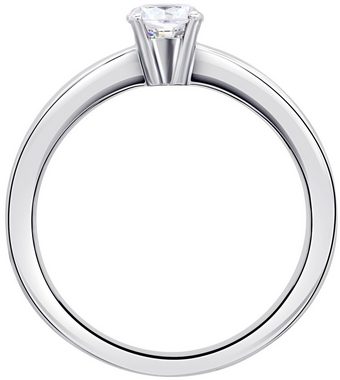 ONE ELEMENT Diamantring 0.1 ct Diamant Brillant Ring aus 585 Weißgold, Damen Gold Schmuck